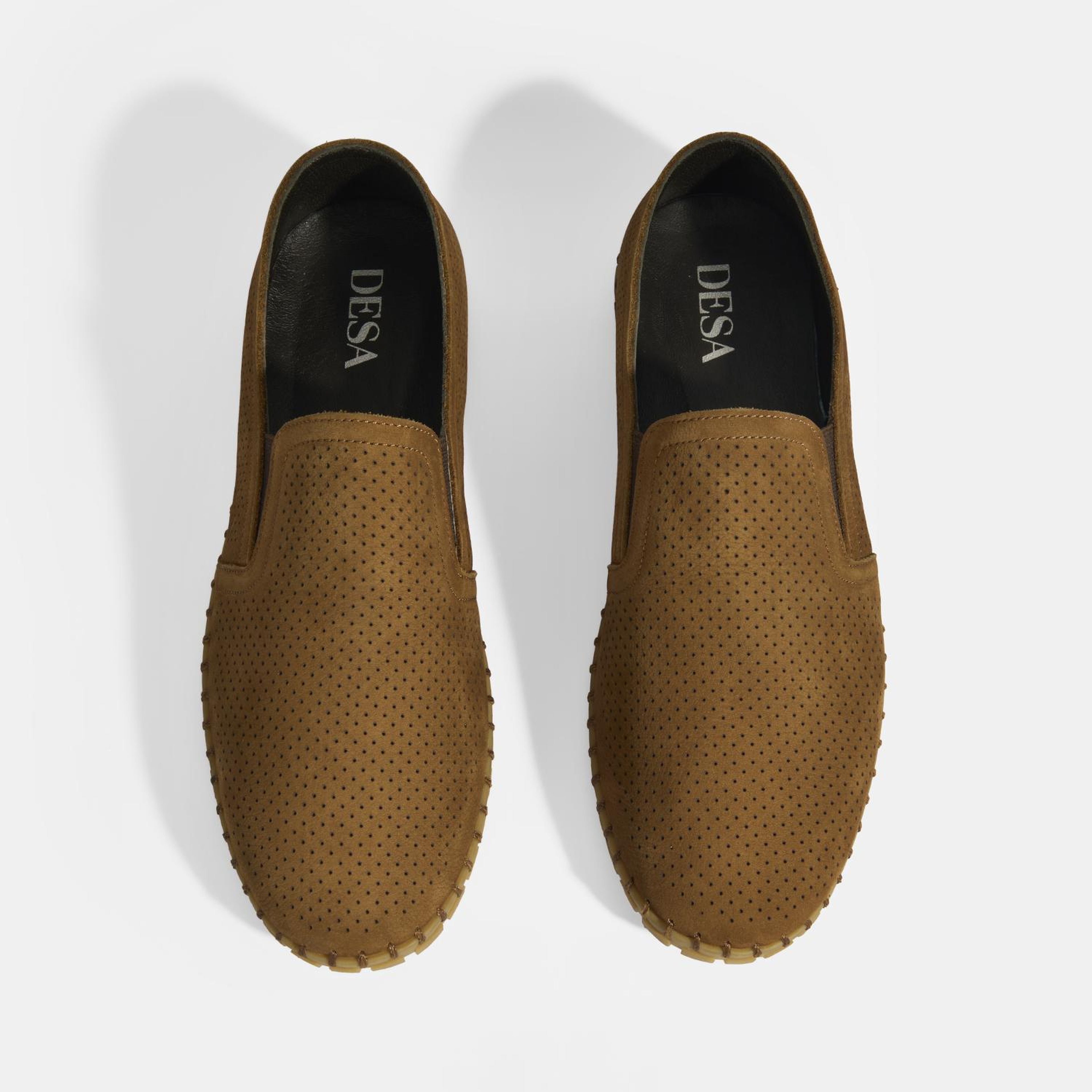 Dislina Taba Erkek Deri Slip-On Günlük Ayakkabı