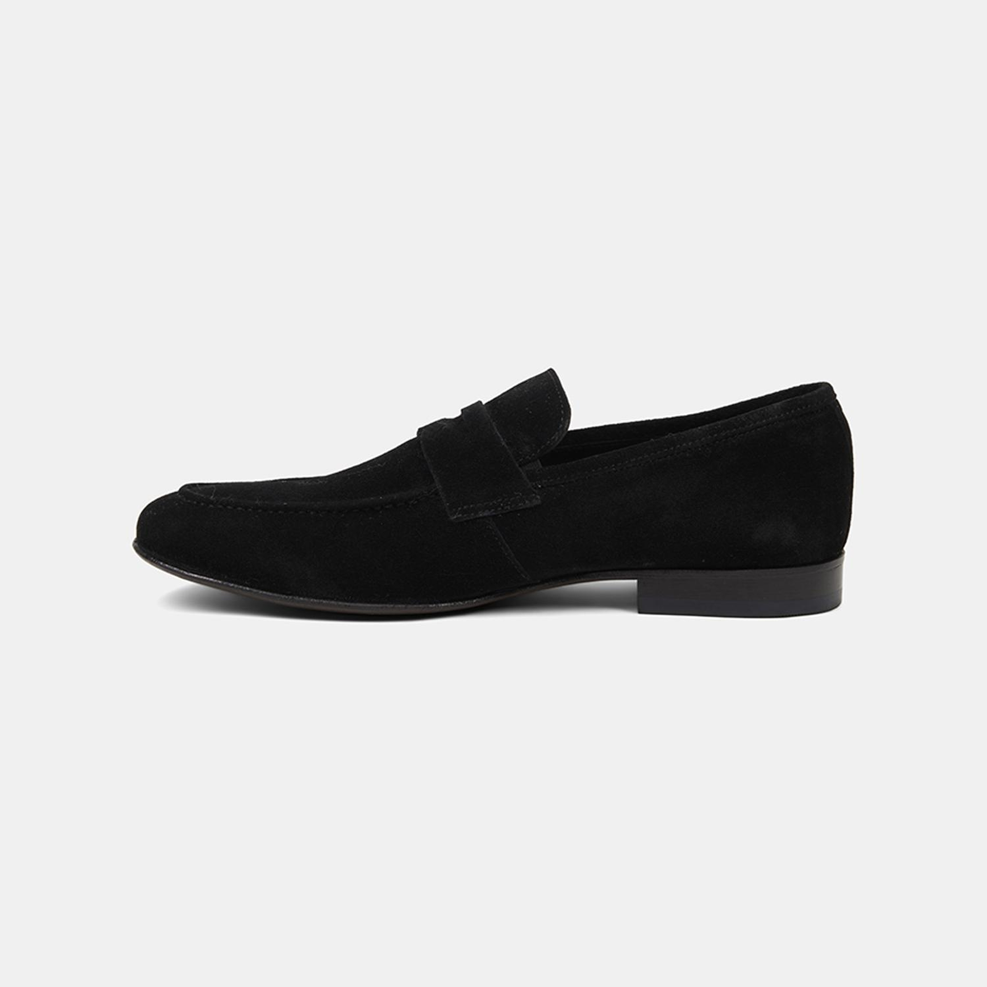 Erkek Siyah Klasik Süet Loafer