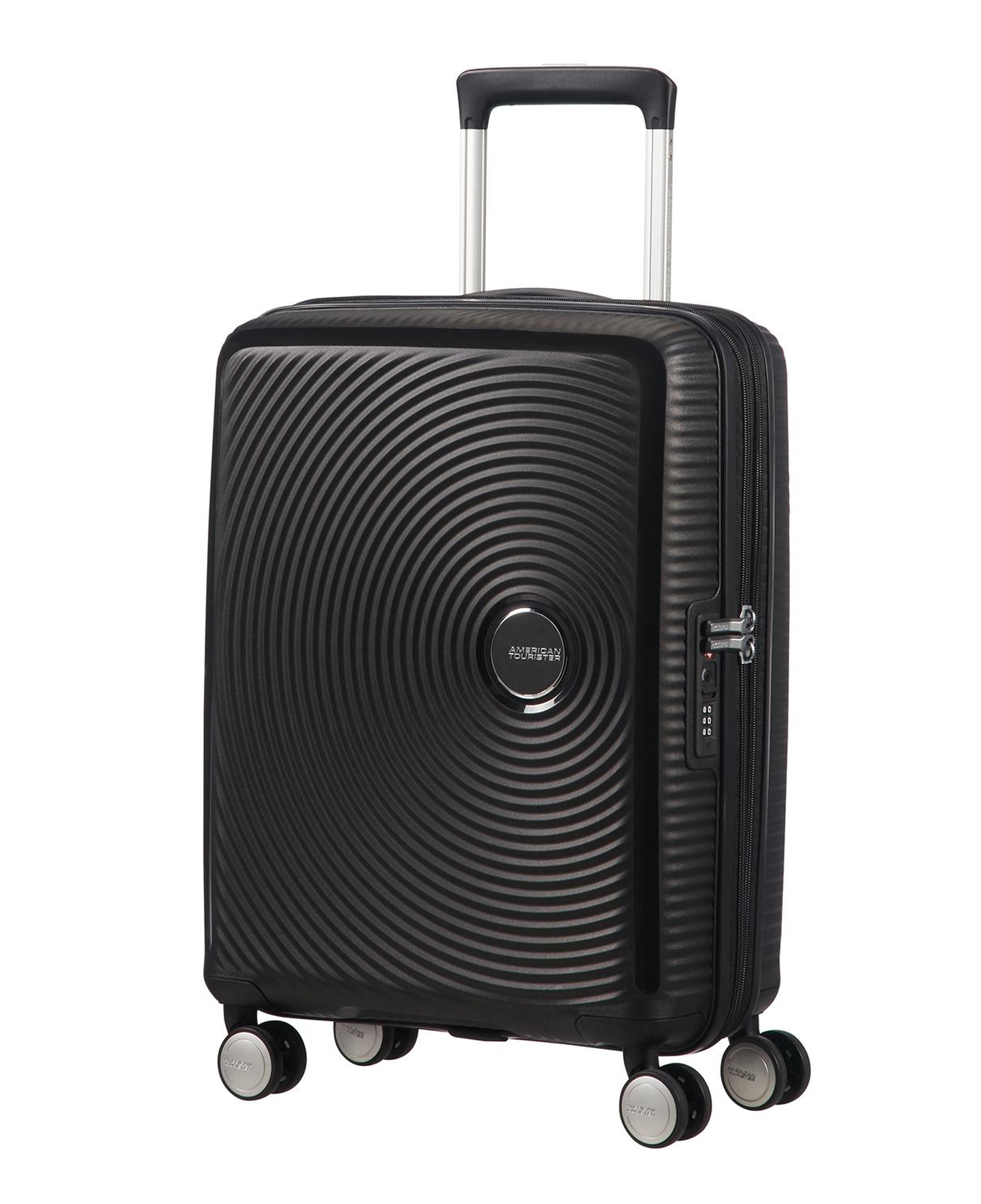 American Tourister Siyah Soundbox - Körüklü 55/20 Kabin Boy Sert Valiz