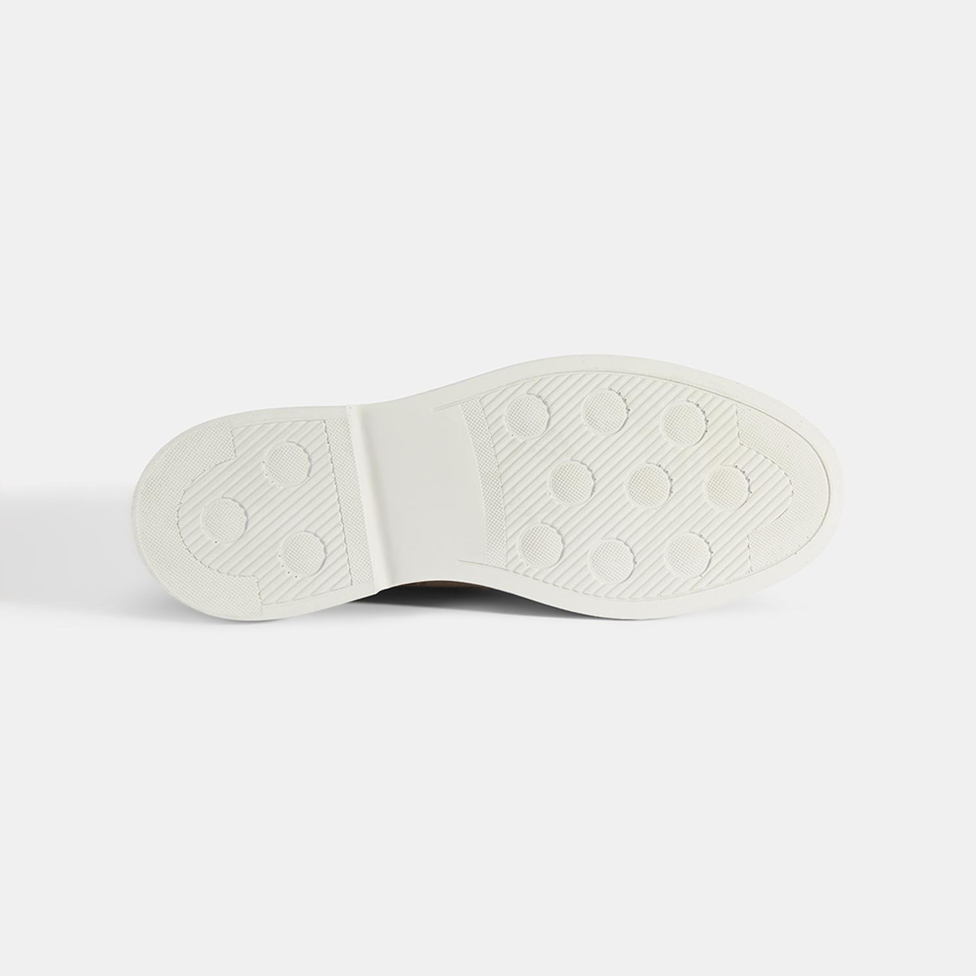 Erkek Taba Klasik Beyaz Tabanlı Süet Loafer