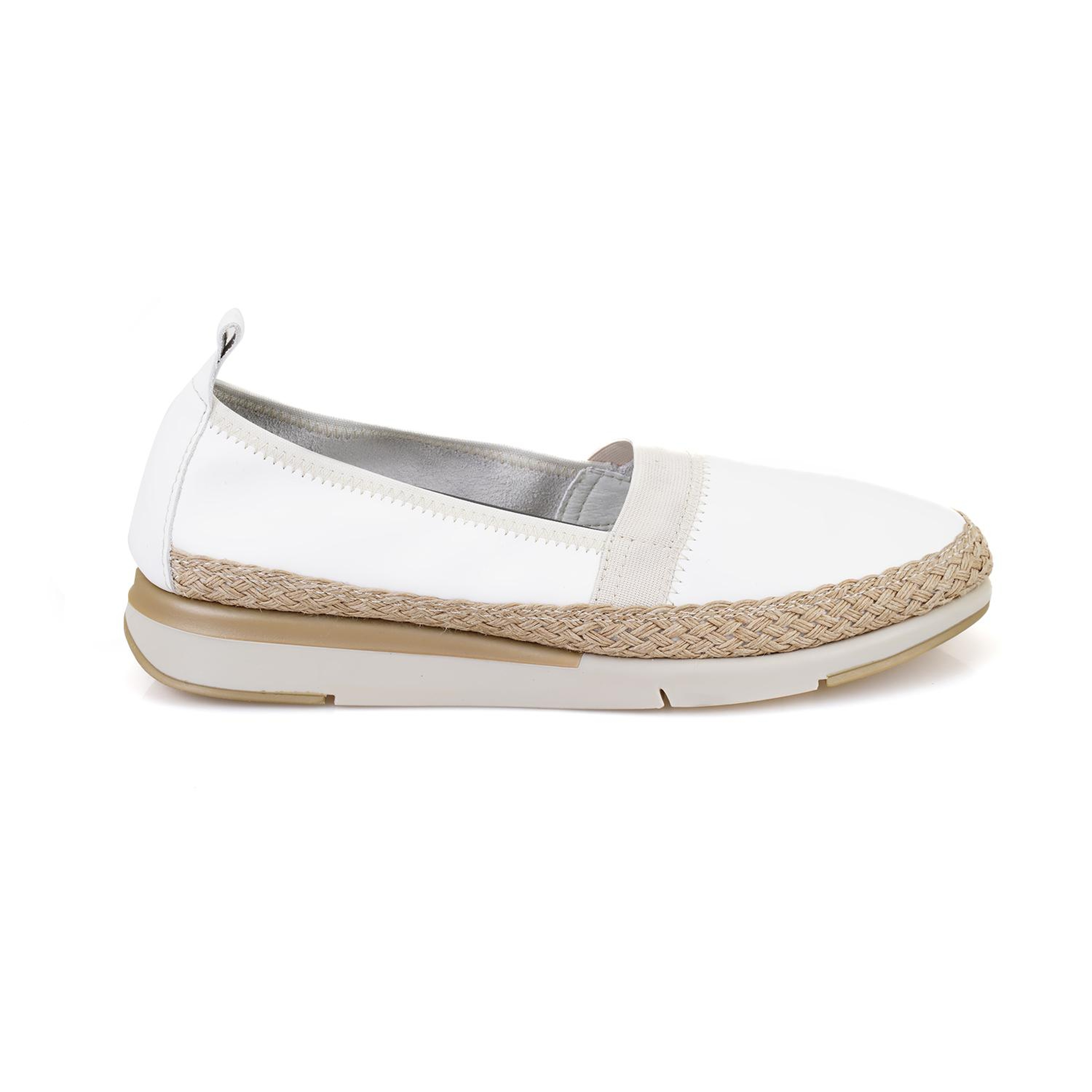 Kadın Beyaz DesaComfort Deri Günlük Ayakkabı