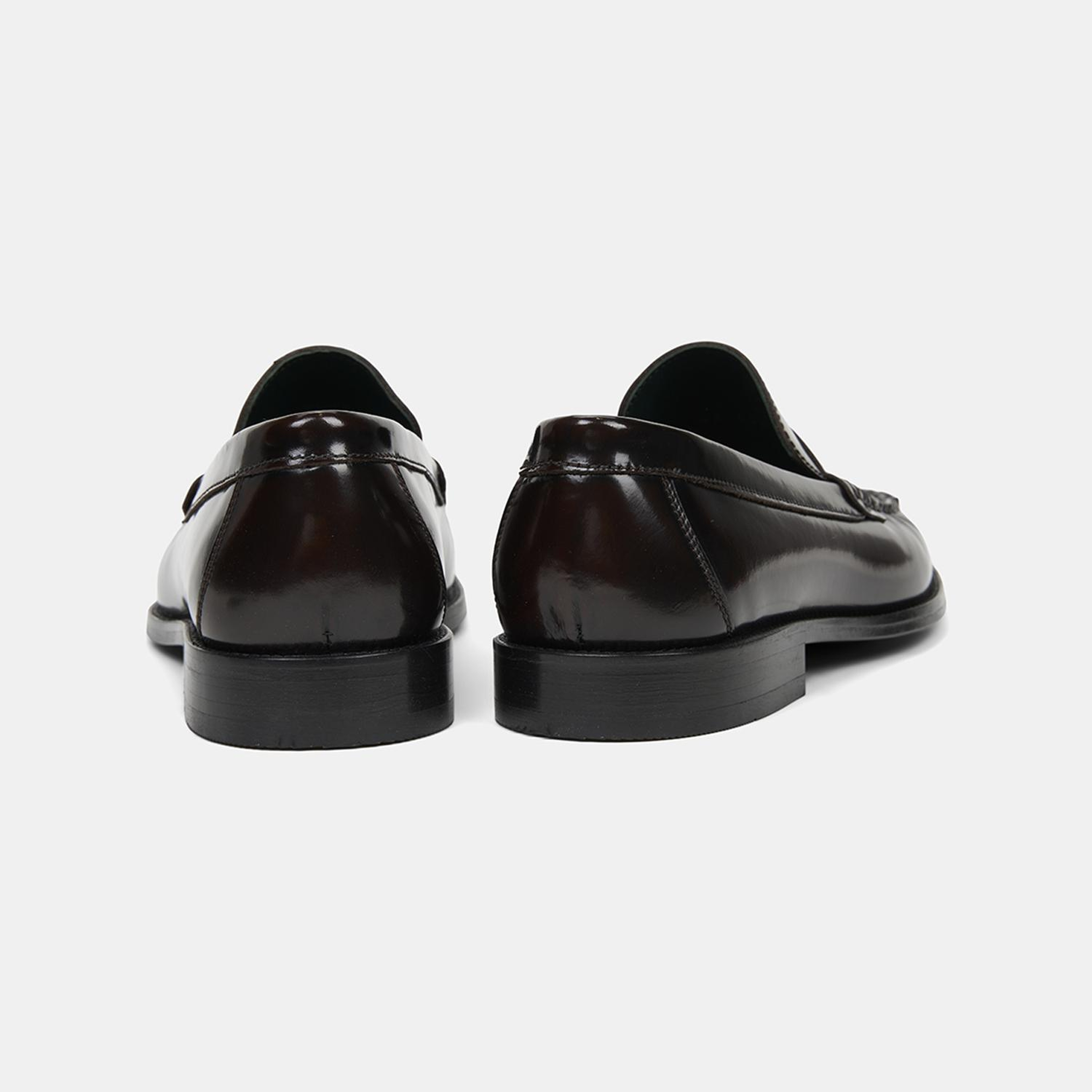 Erkek Bordo Klasik Deri Loafer
