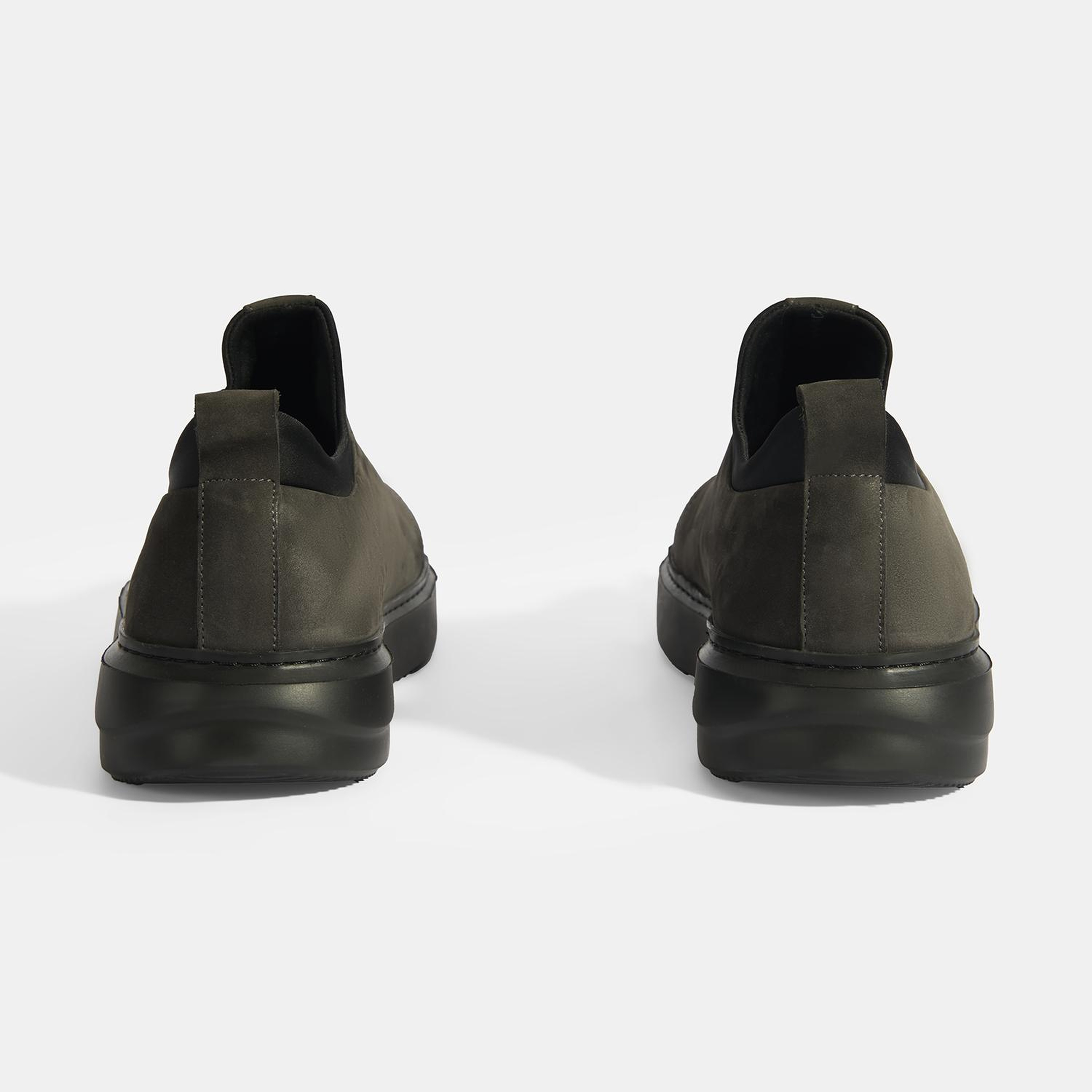 Erkek Gri Bağcıklı Deri Günlük Ayakkabı