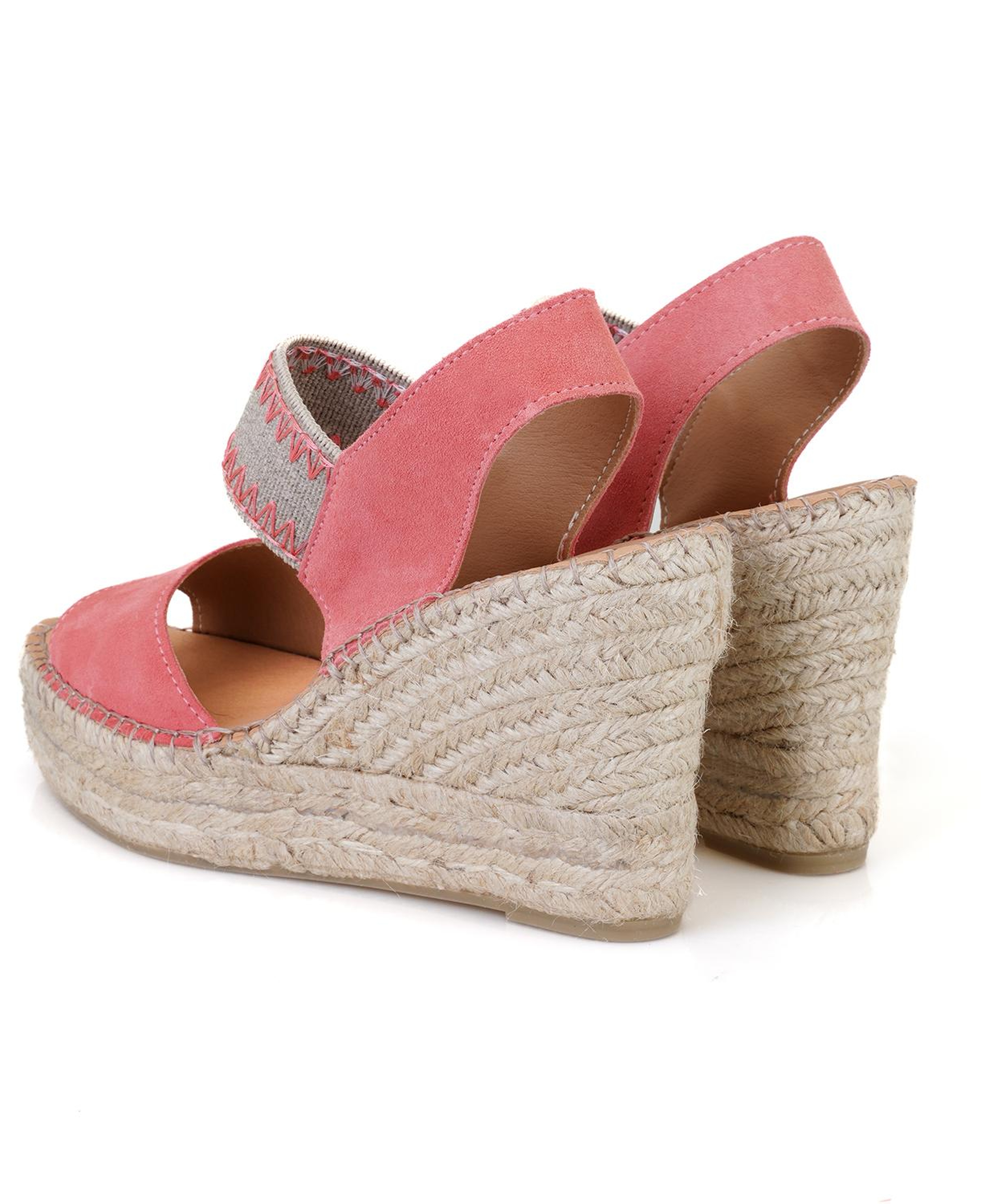 Kadın Pembe Dolgu Topuklu Espadril Sandalet