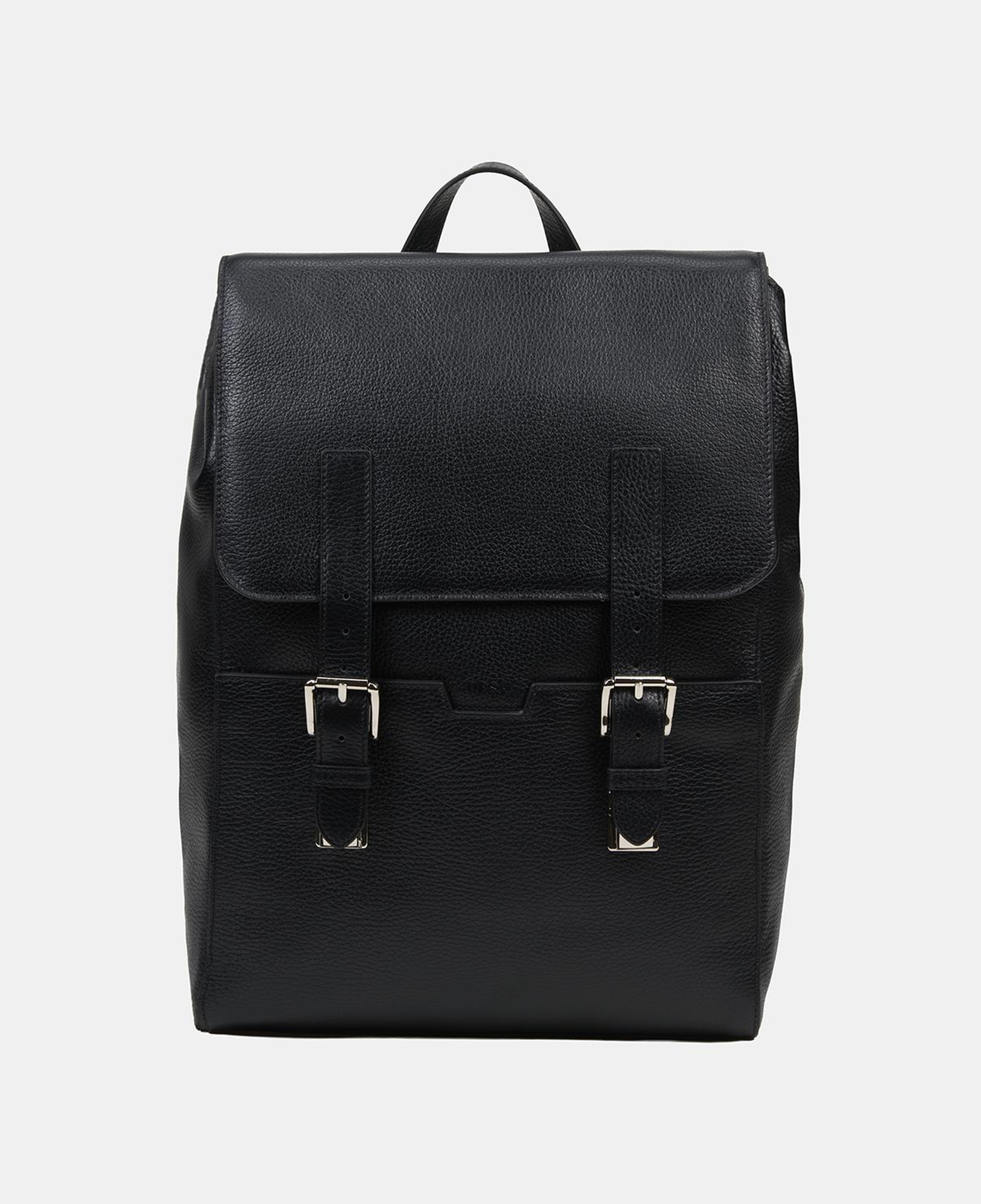 Erkek Siyah Deri Laptop Sırt Çantası 14"