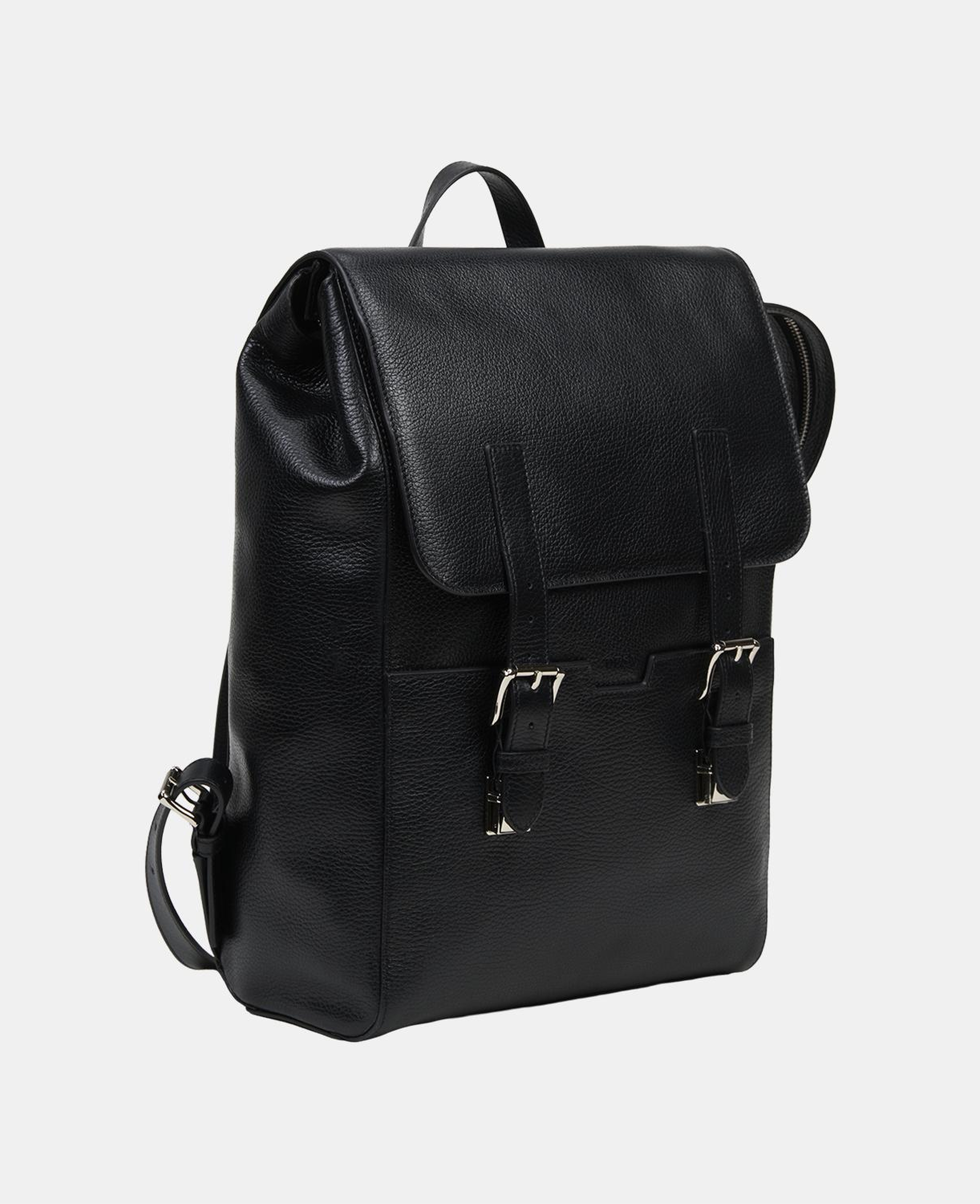 Erkek Siyah Deri Laptop Sırt Çantası 14"