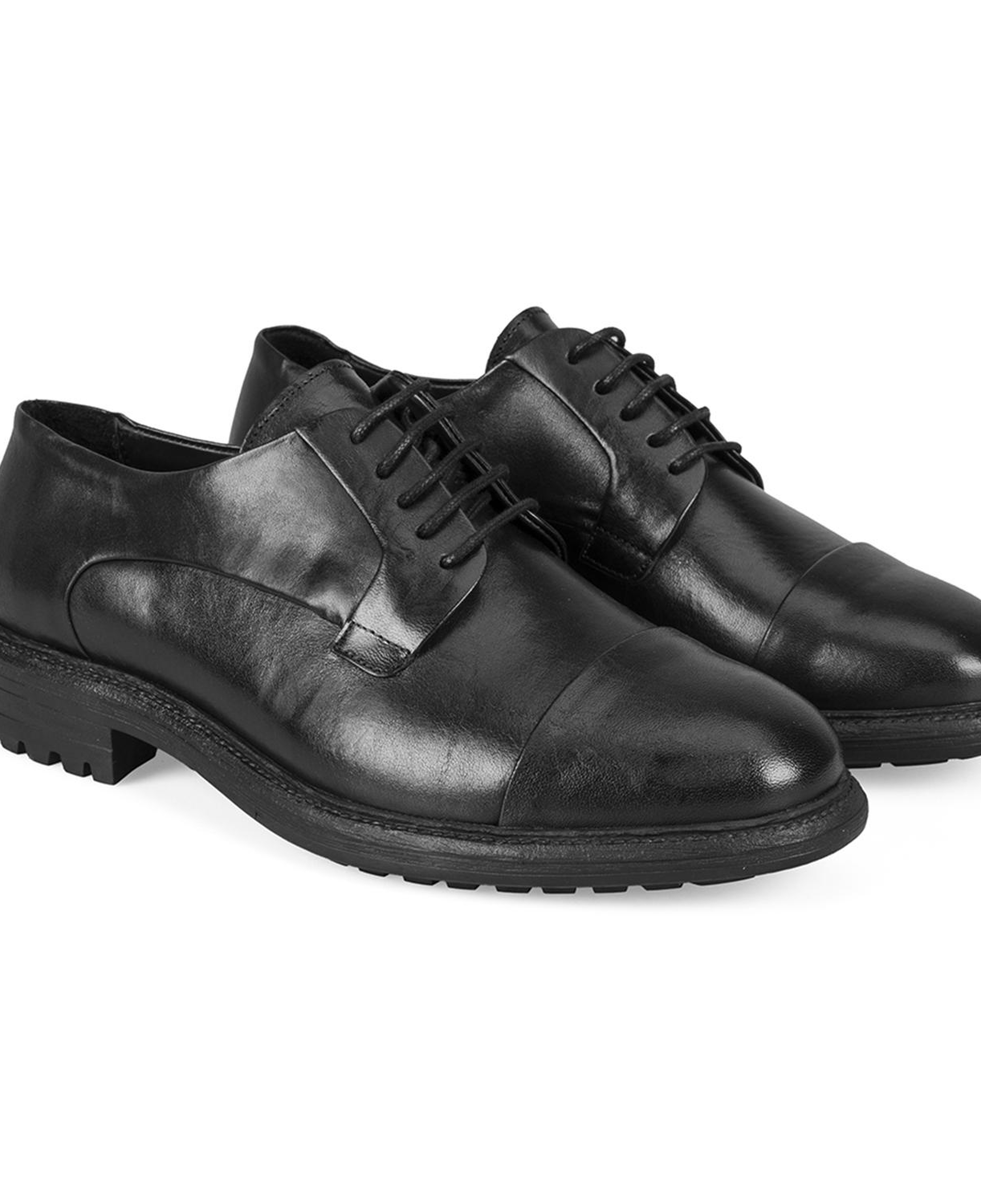 Darly Siyah Erkek Deri Günlük Ayakkabı