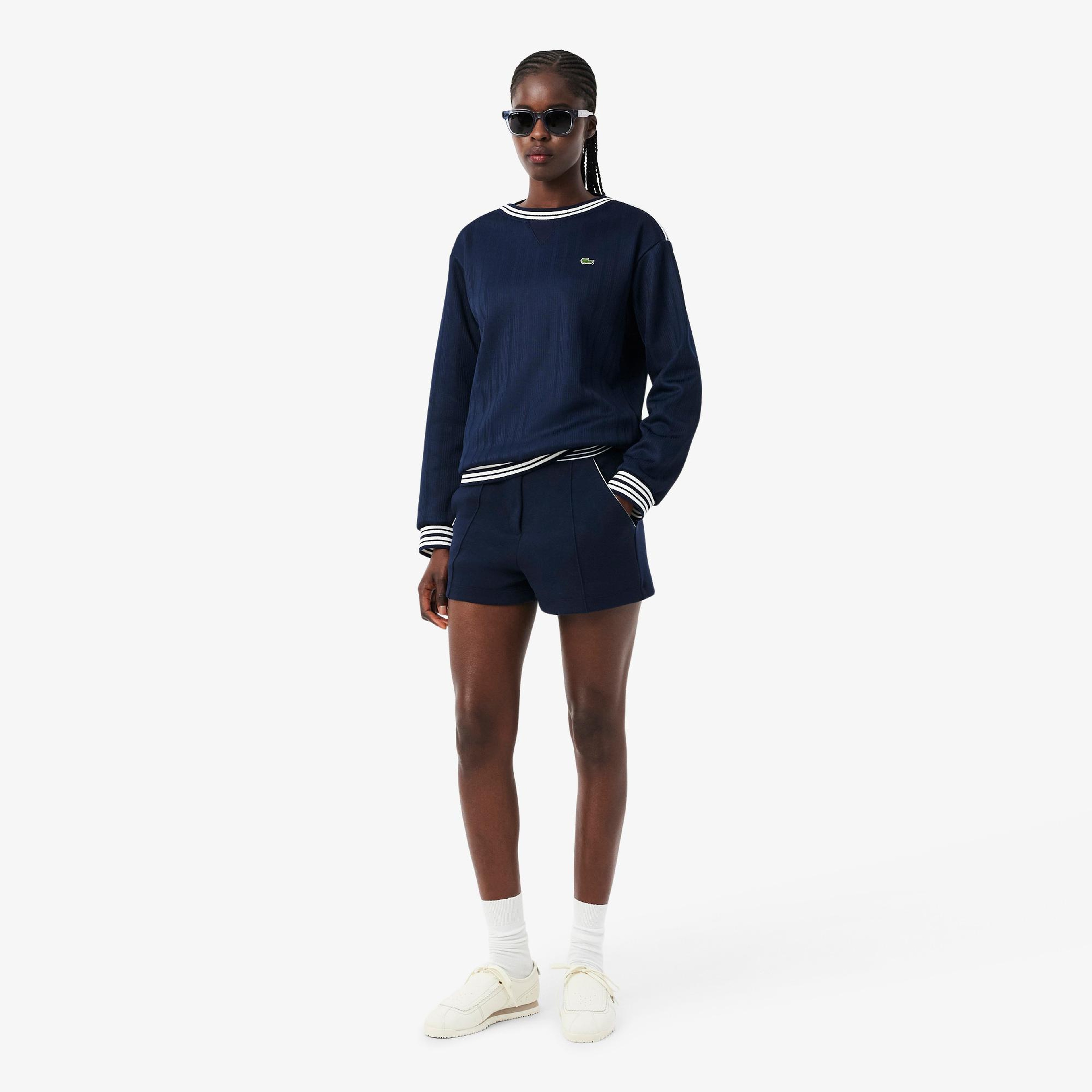Lacoste Kadın Organik Pamuk Lacivert Şort