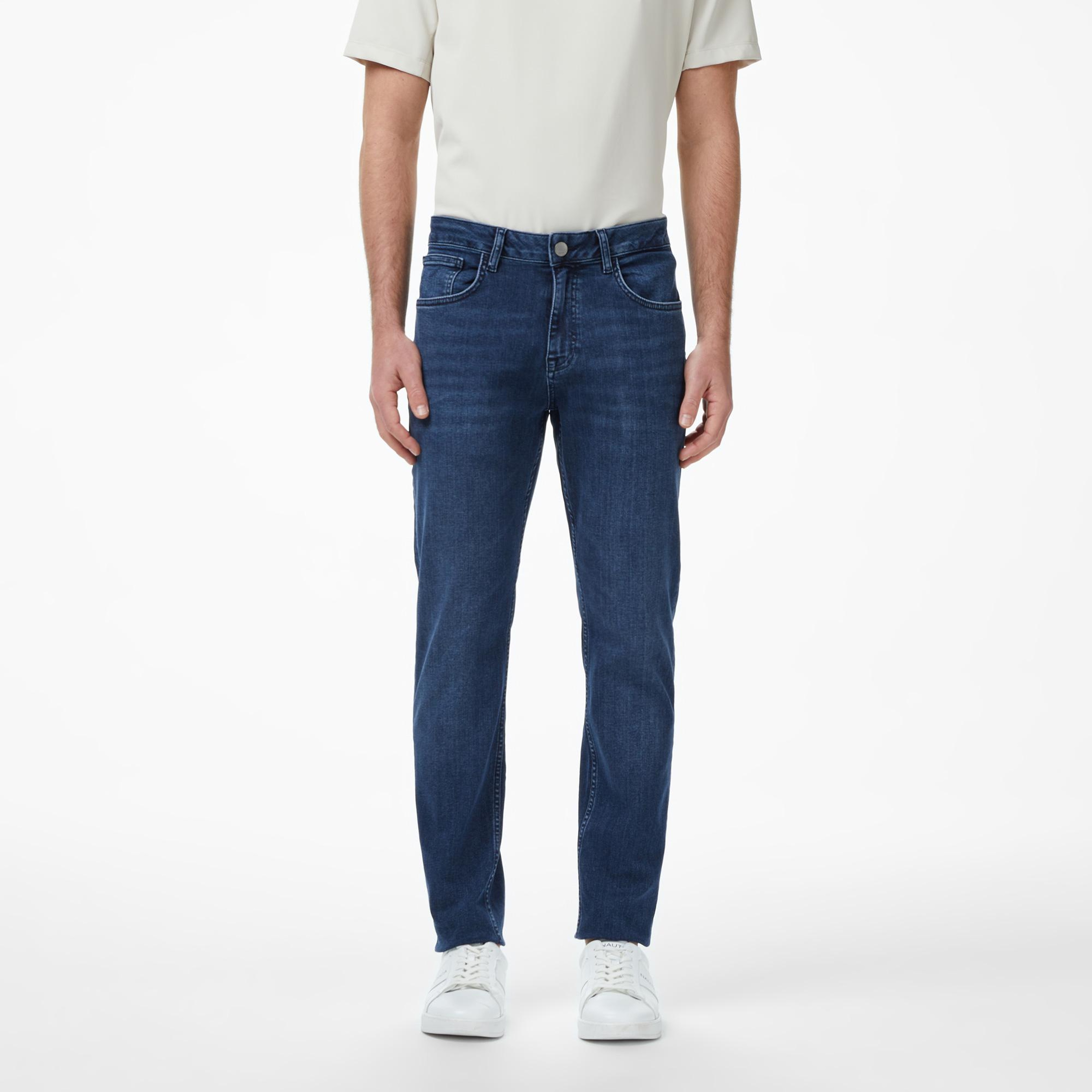 Nautica Erkek Mavi Slim Fit Denim Pantolon