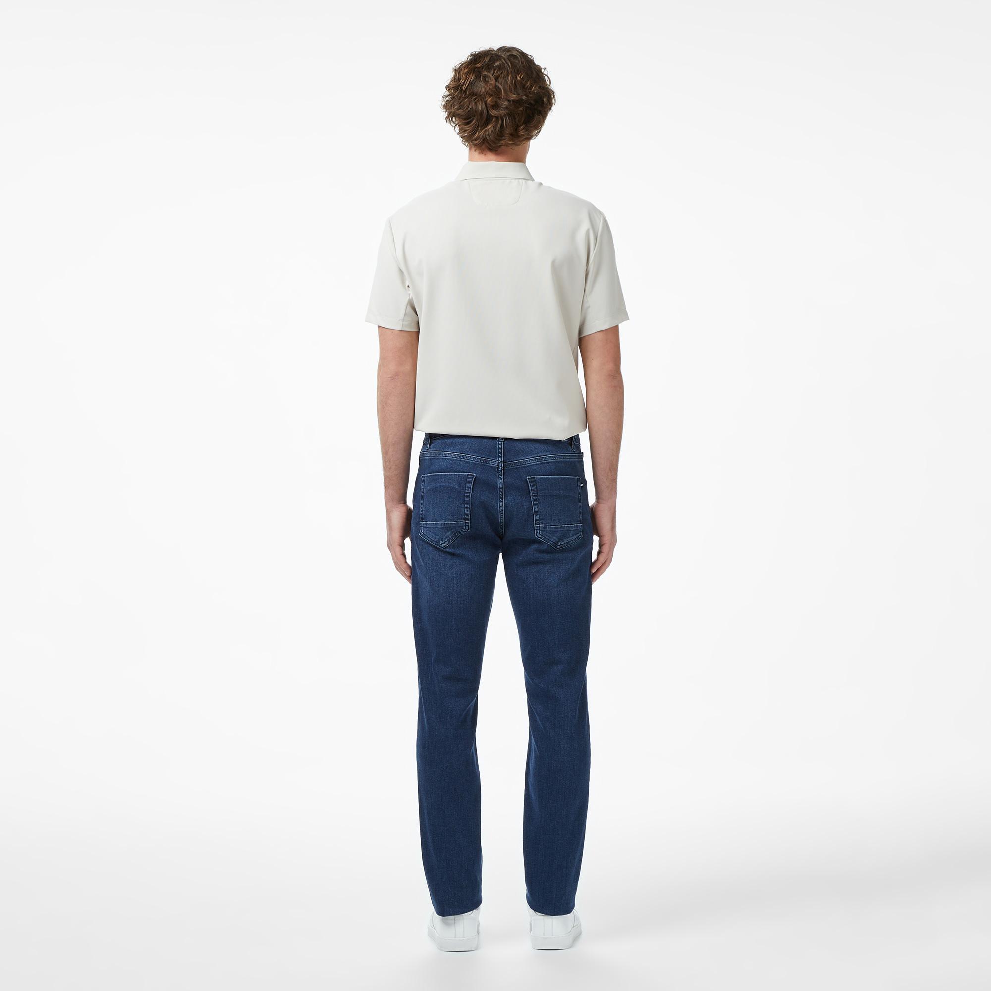 Nautica Erkek Mavi Slim Fit Denim Pantolon
