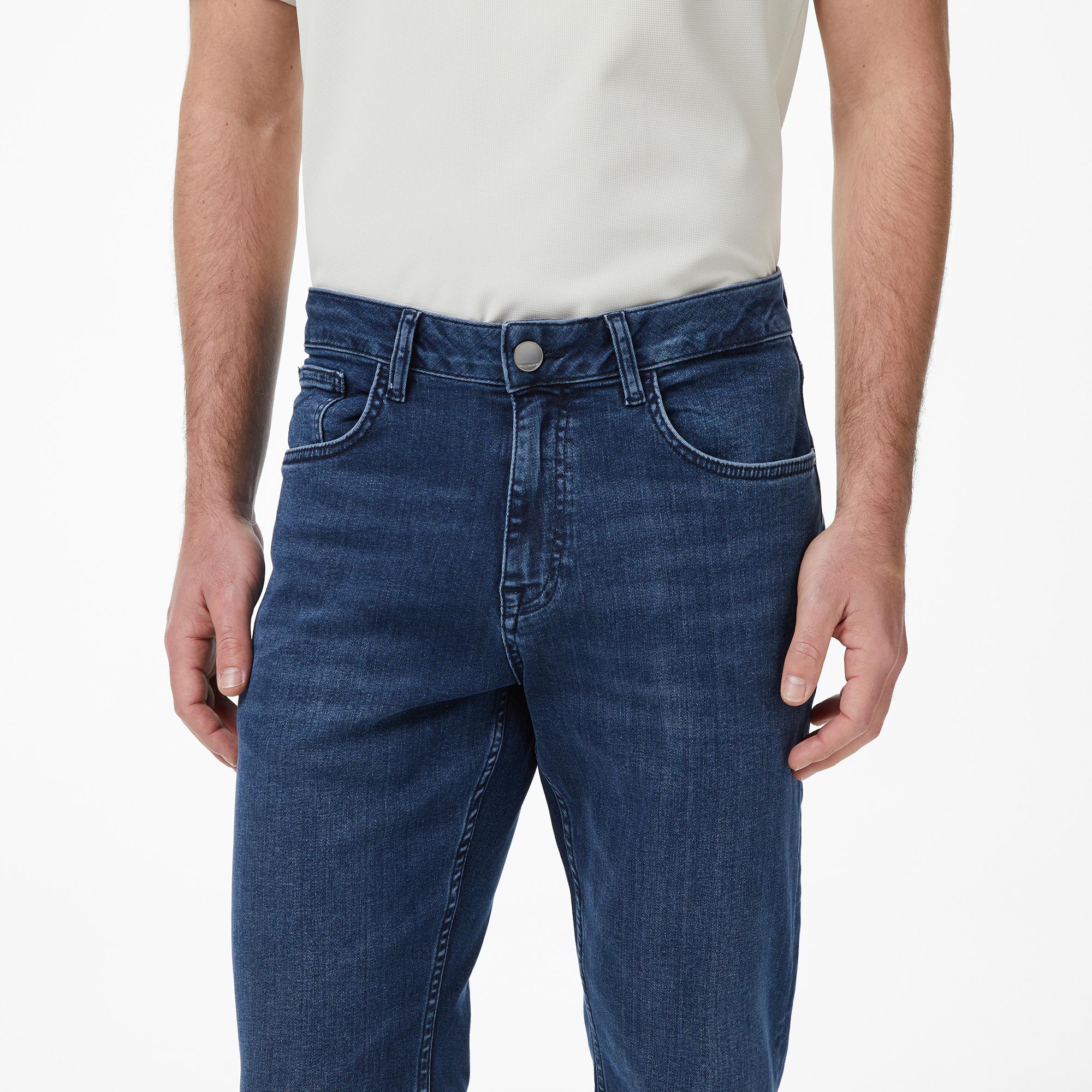 Nautica Erkek Mavi Slim Fit Denim Pantolon