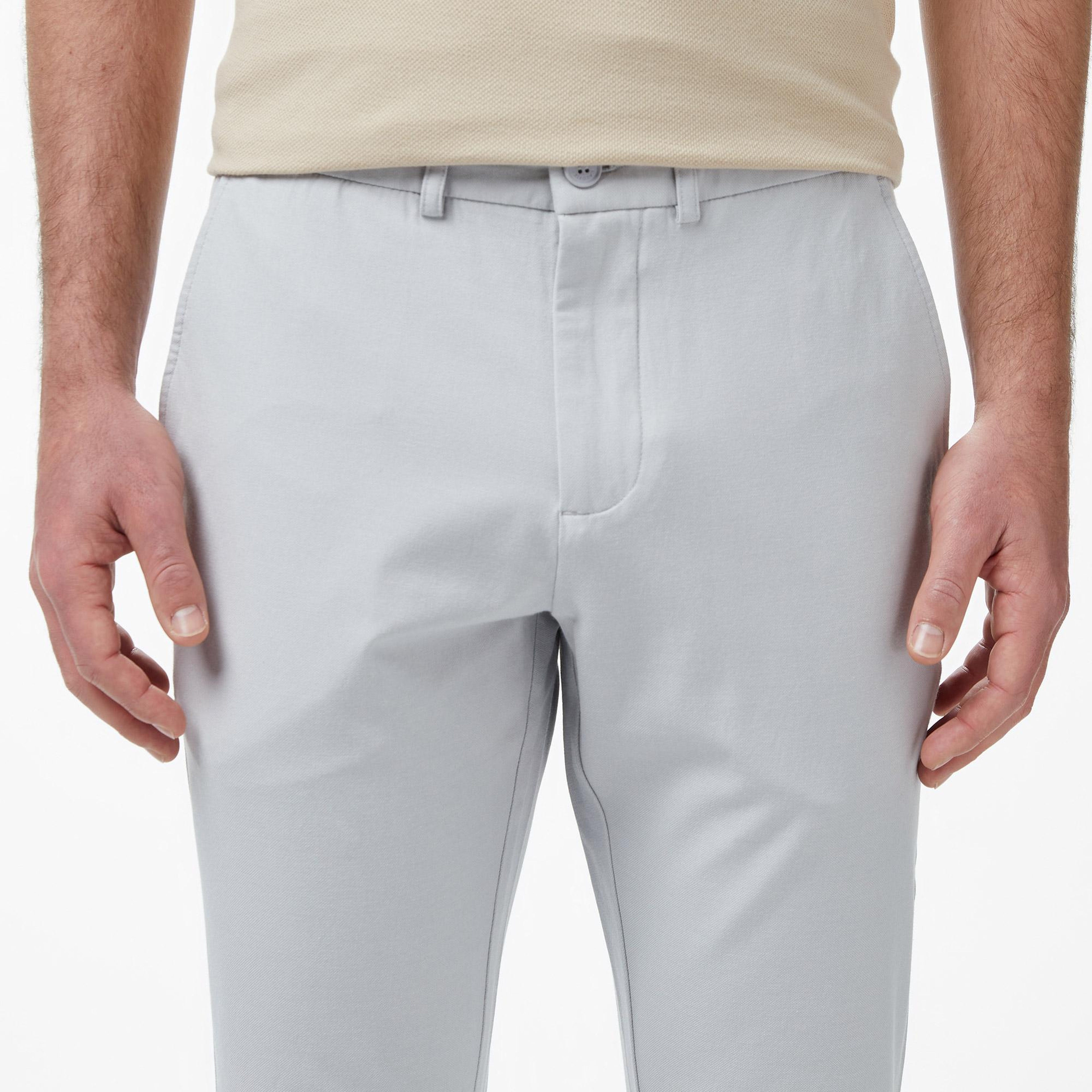 Lacoste Erkek Slim Fit Gri Chino Pantolon