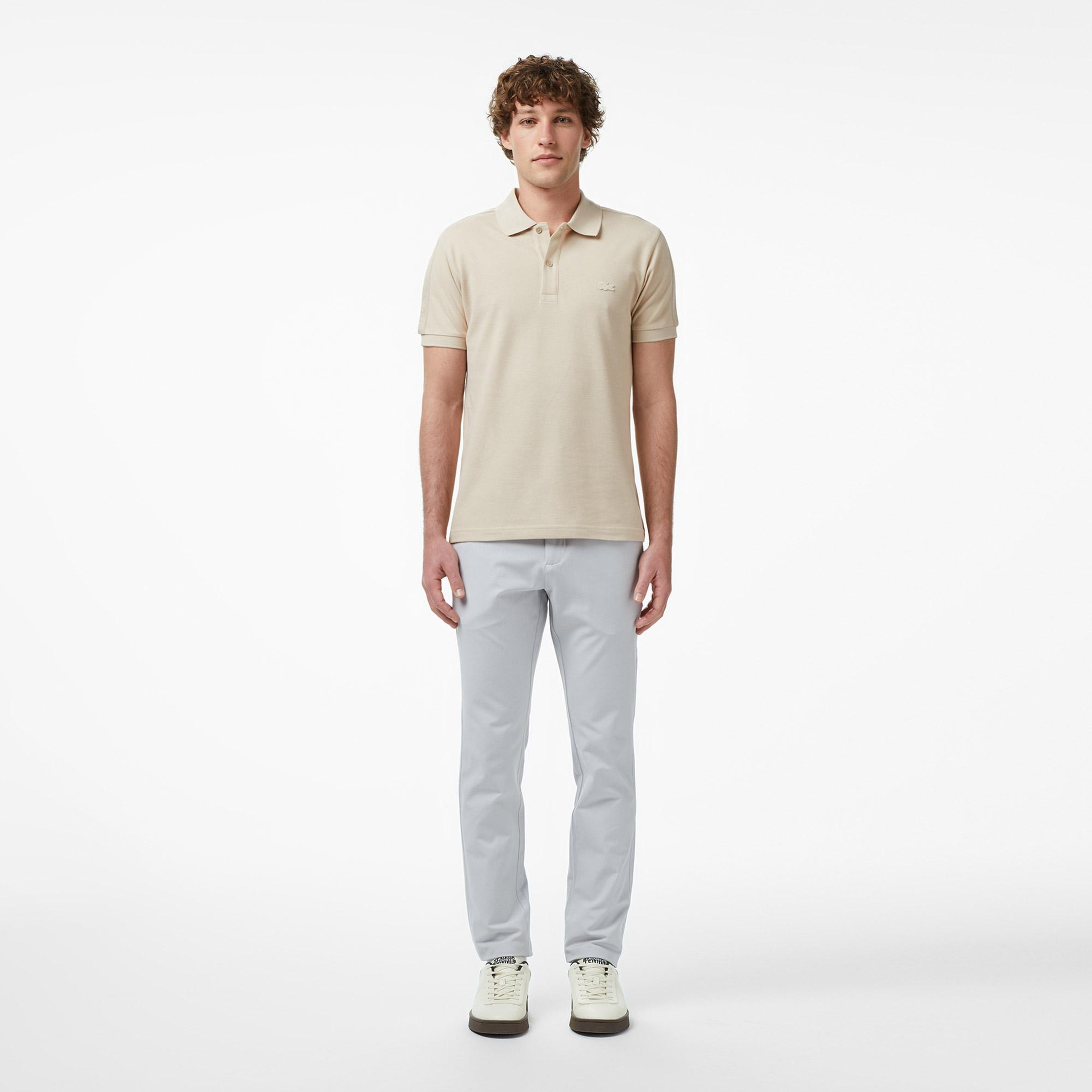 Lacoste Erkek Slim Fit Gri Chino Pantolon