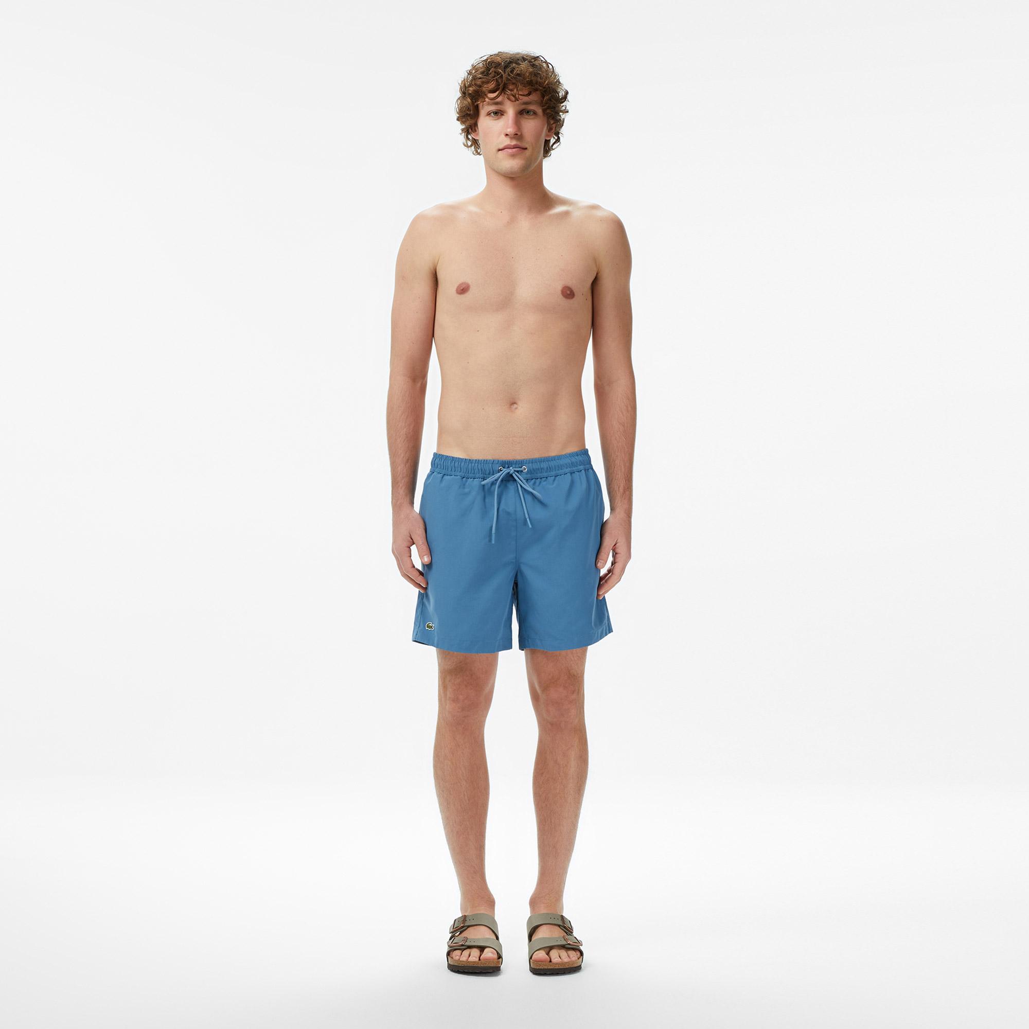 Lacoste Erkek Regular Fit Mavi Deniz Şortu