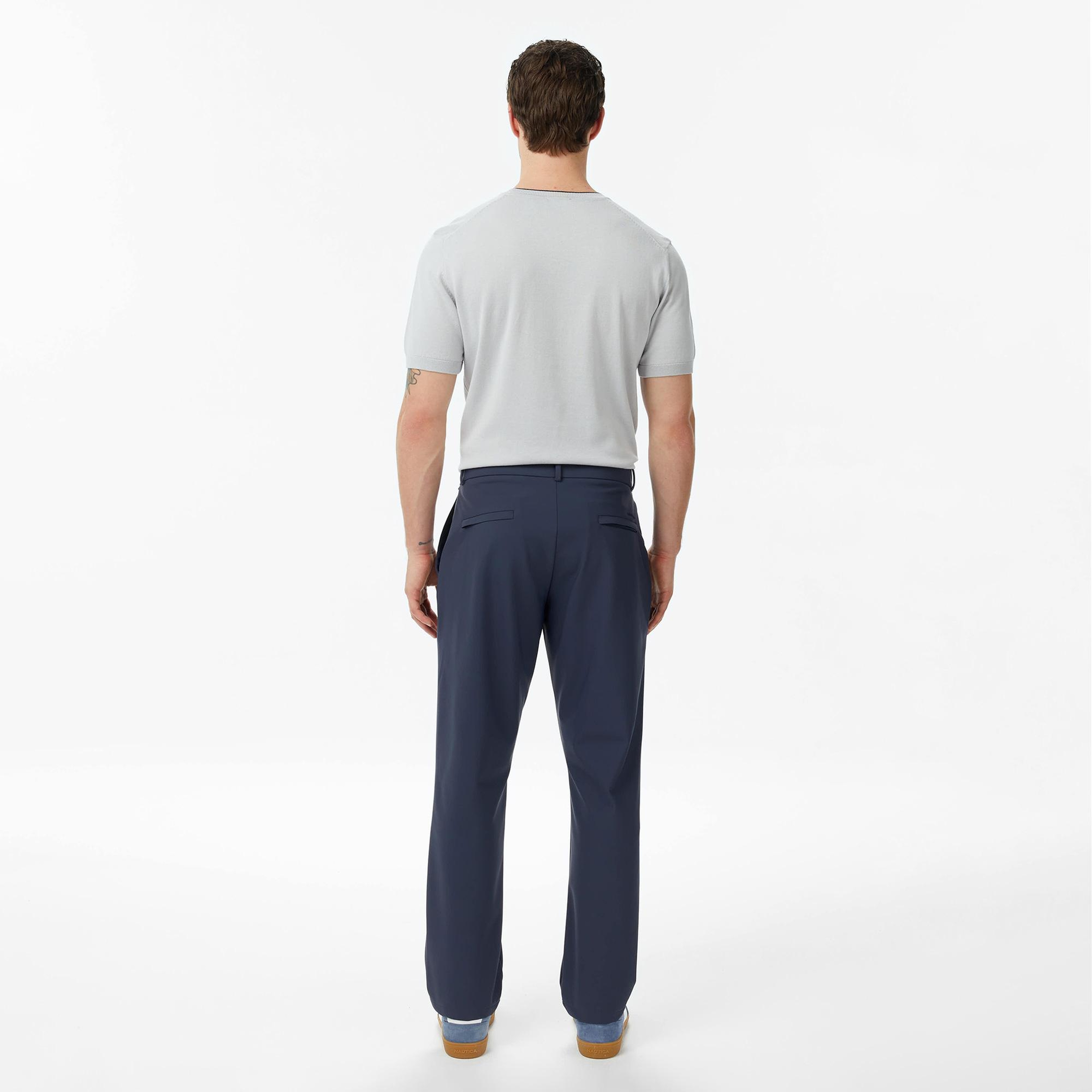 Nautica Erkek Lacivert Regular Fit Su İtici Pantolon