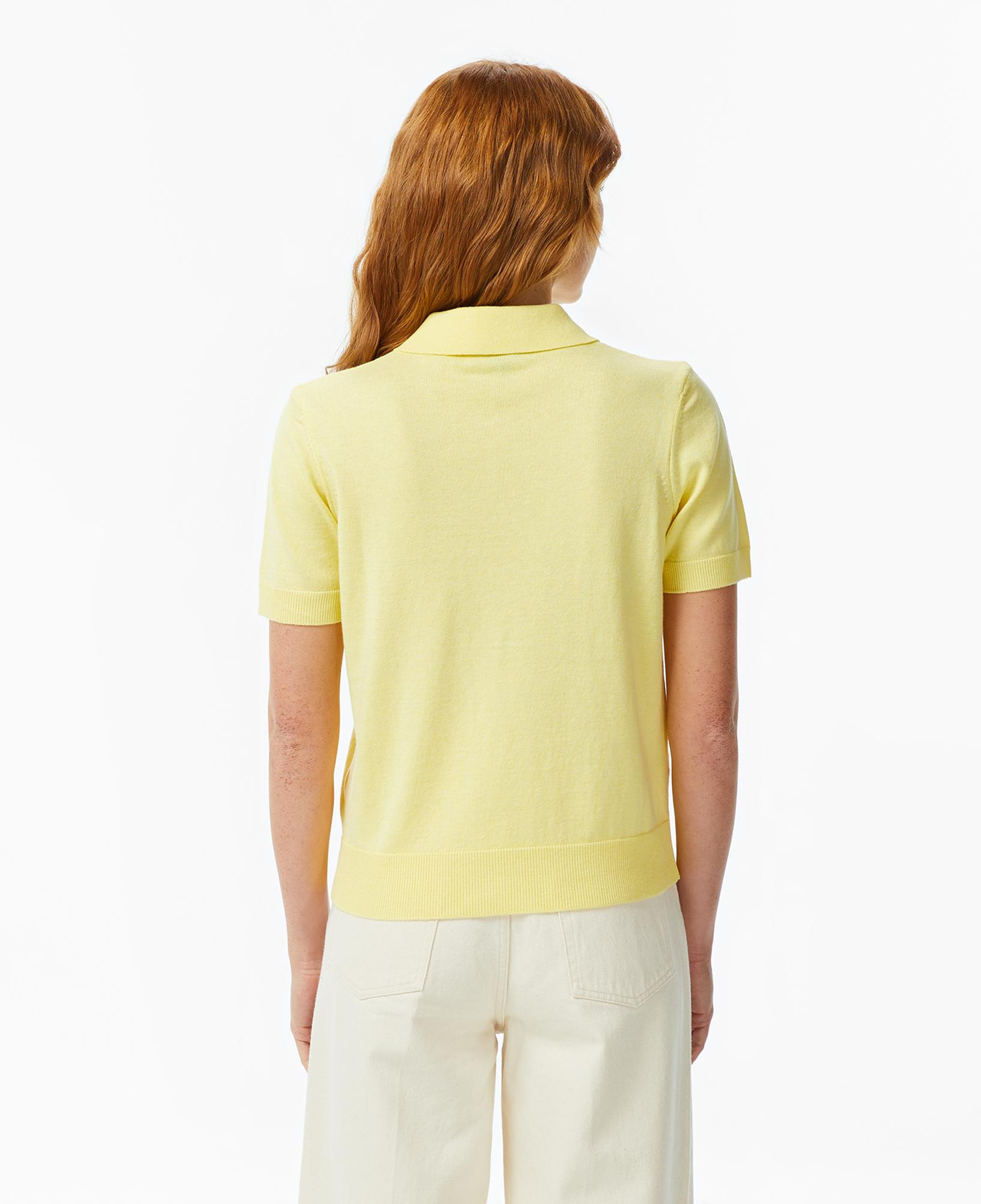 Nautica Kadın Sarı Regular Fit Triko Polo Yaka T-Shirt