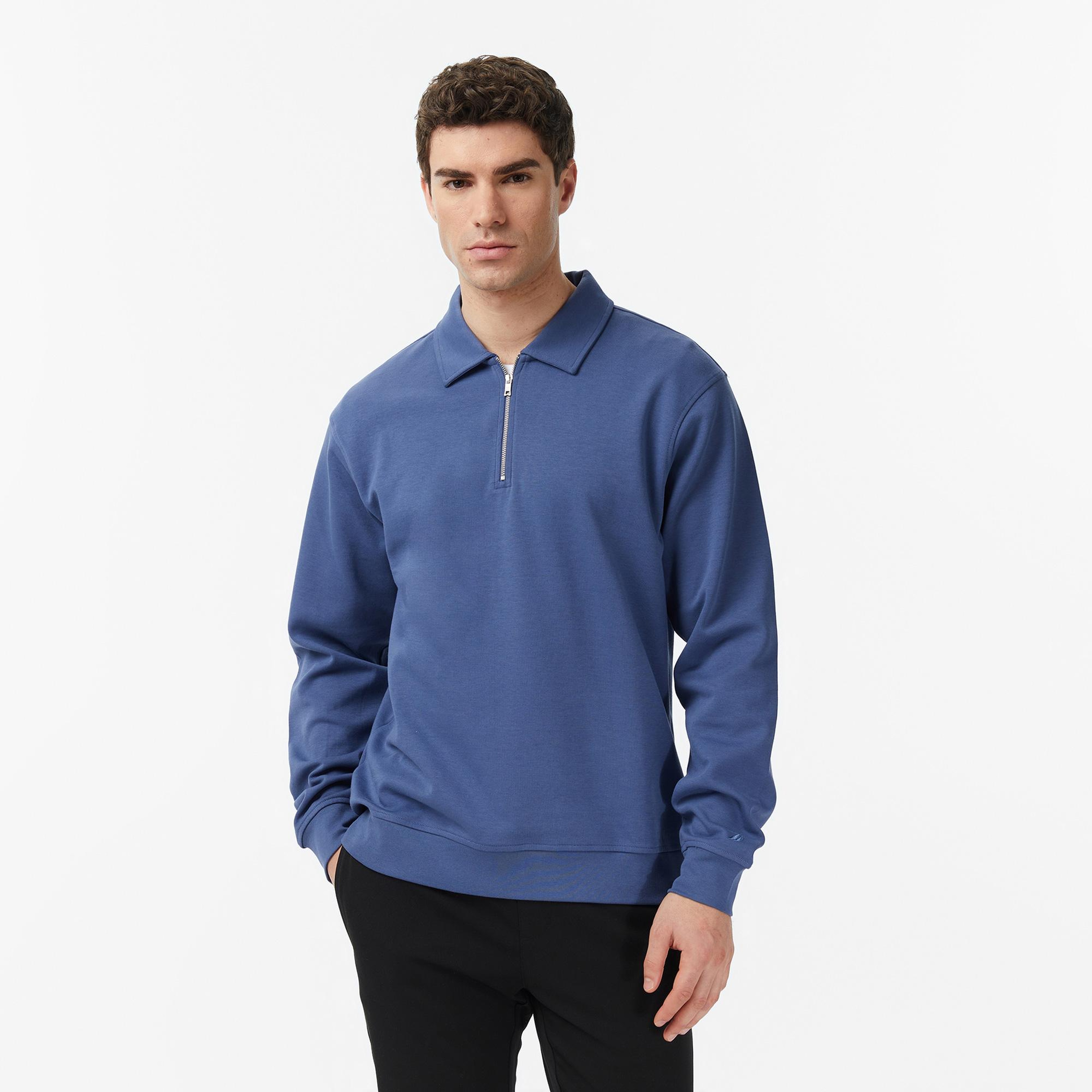 Nautica Erkek Mavi Regular Fit Sweatshirt