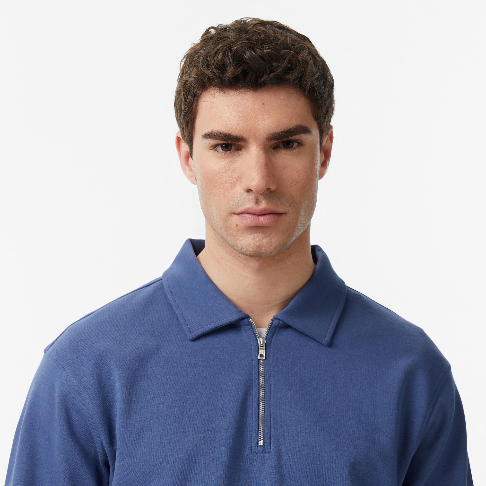 Nautica Erkek Mavi Regular Fit Sweatshirt