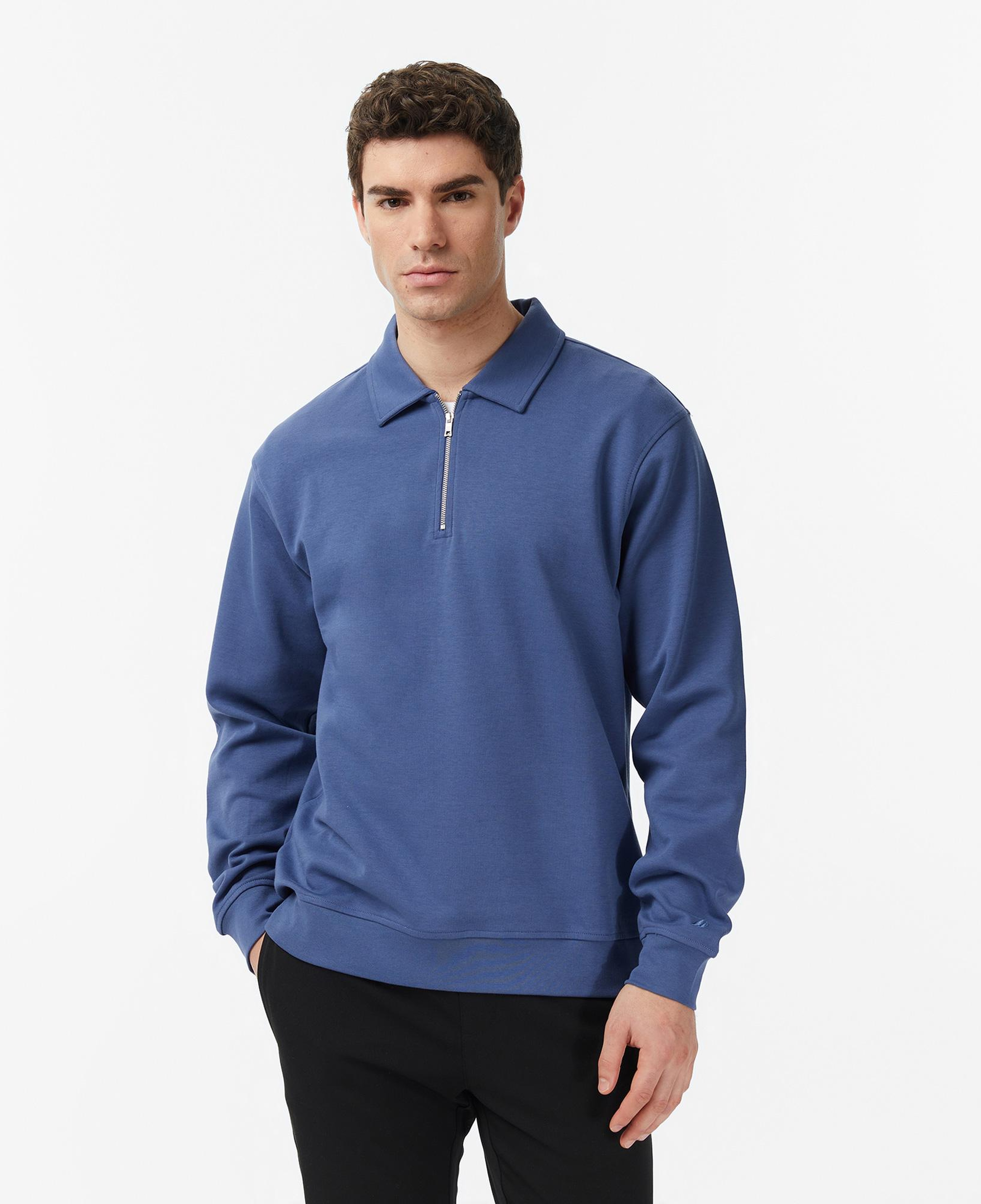 Nautica Erkek Mavi Regular Fit Sweatshirt