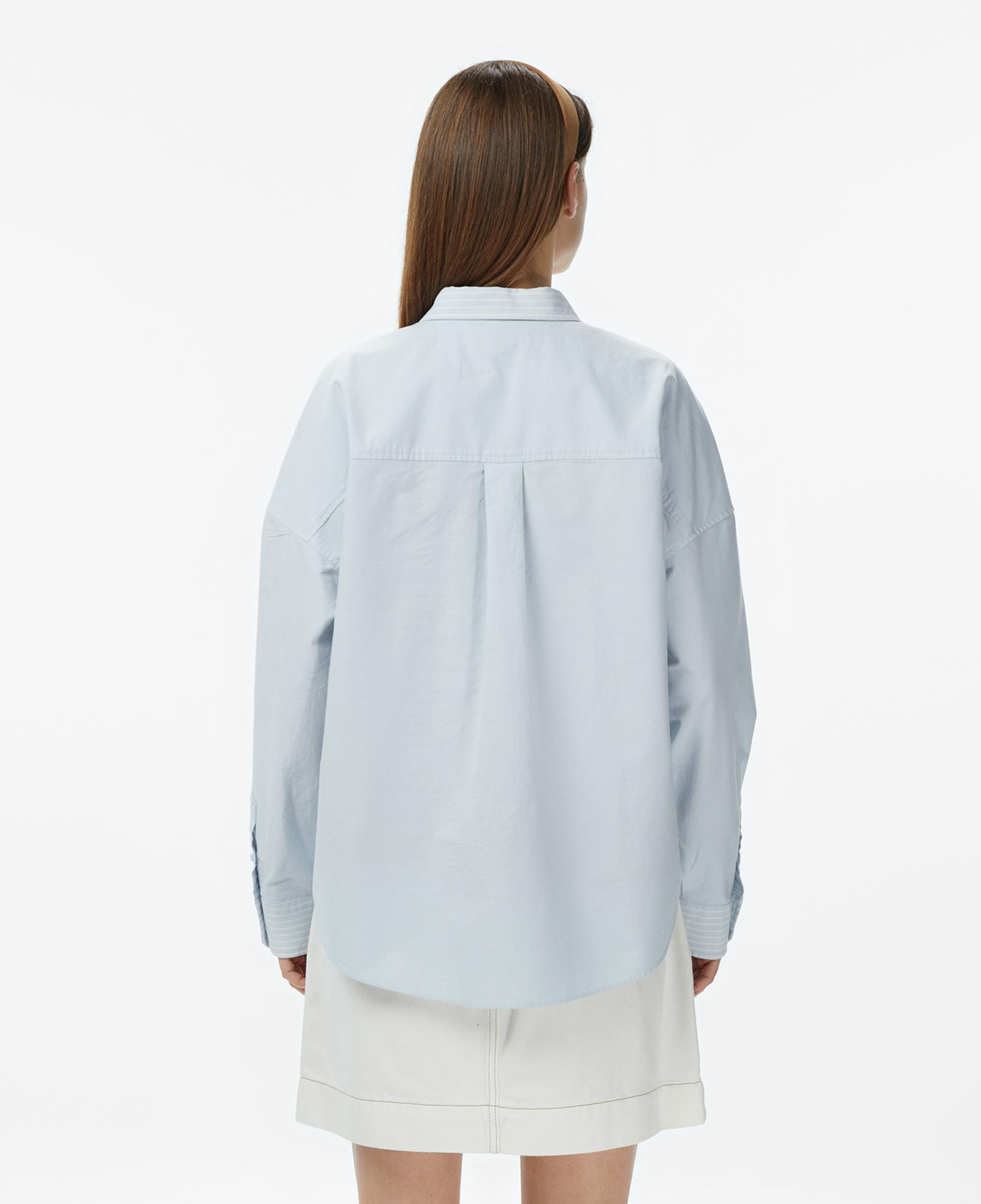 Lacoste Kadın Relaxed Fit Mavi Gömlek