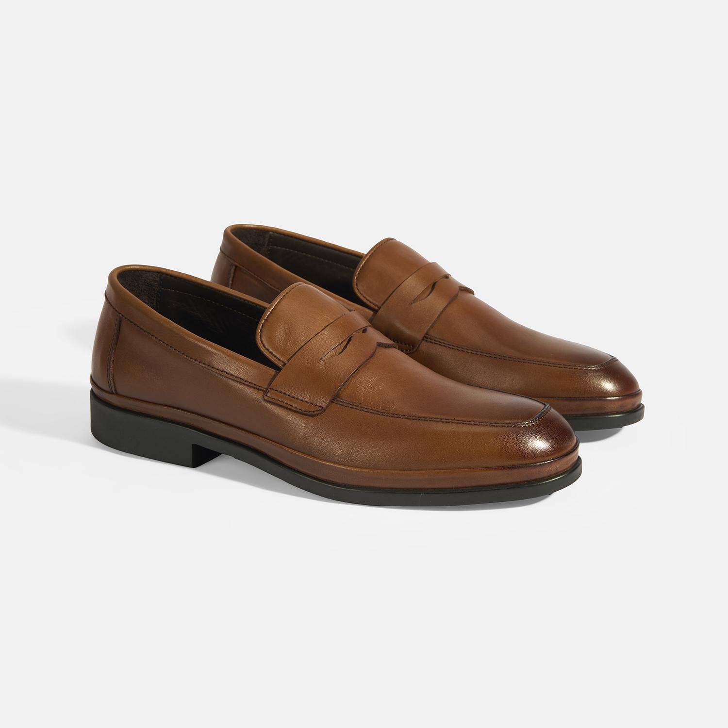 Erkek Taba DesaComfort Deri Loafer