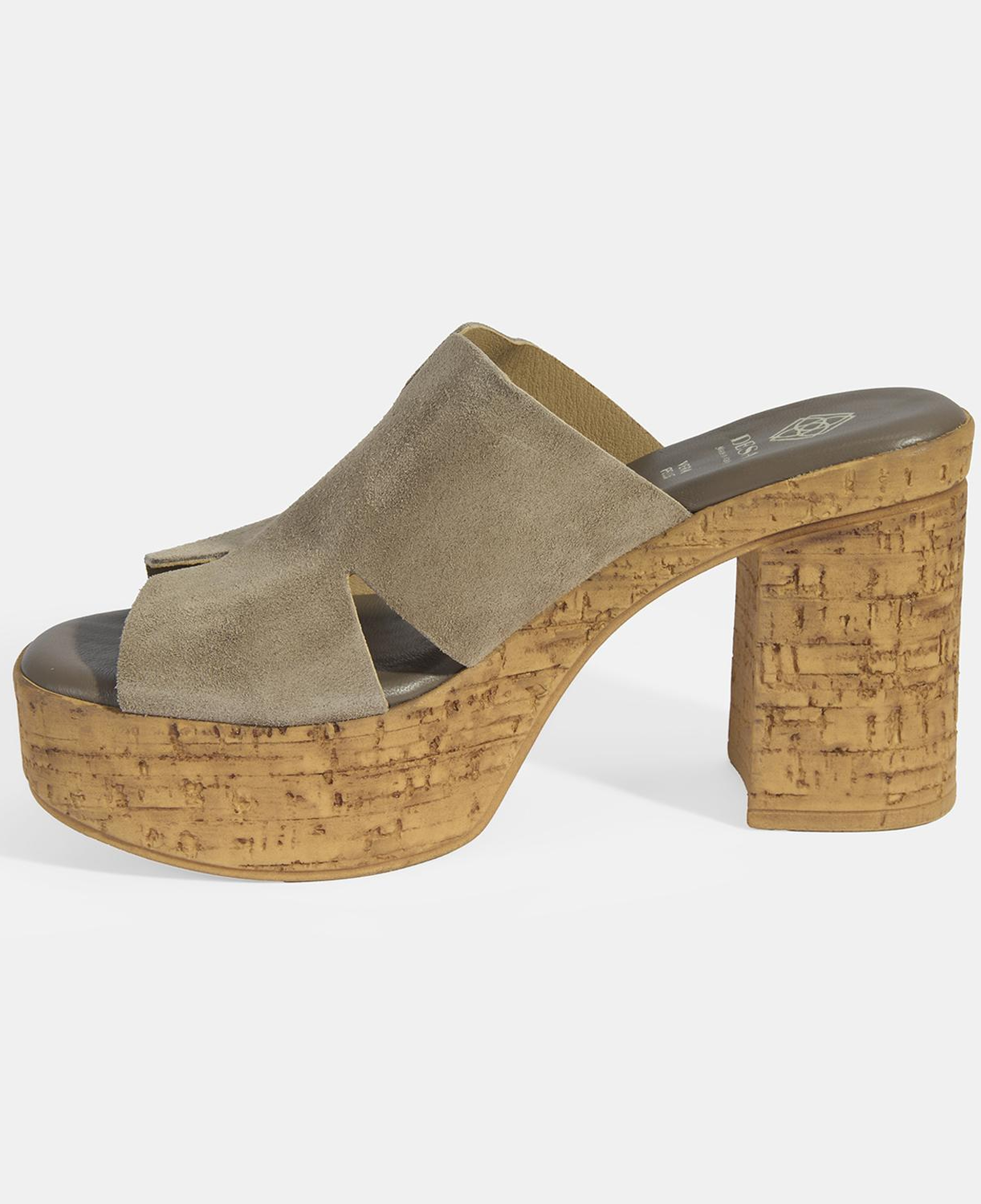 Kadın Vizon Süet Topuklu Terlik