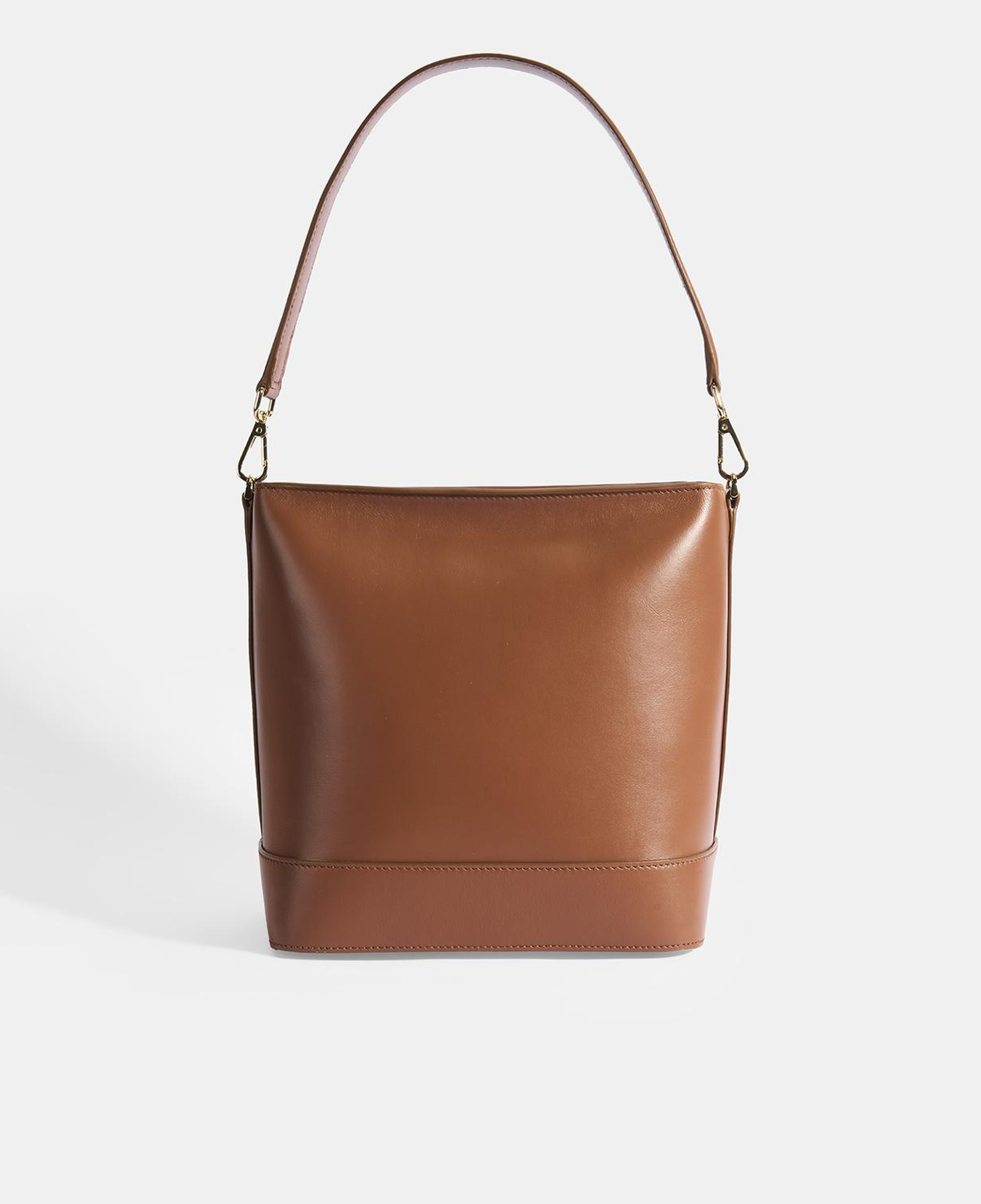 Kadın Kahve Monogram Logolu Deri Omuz Çantası