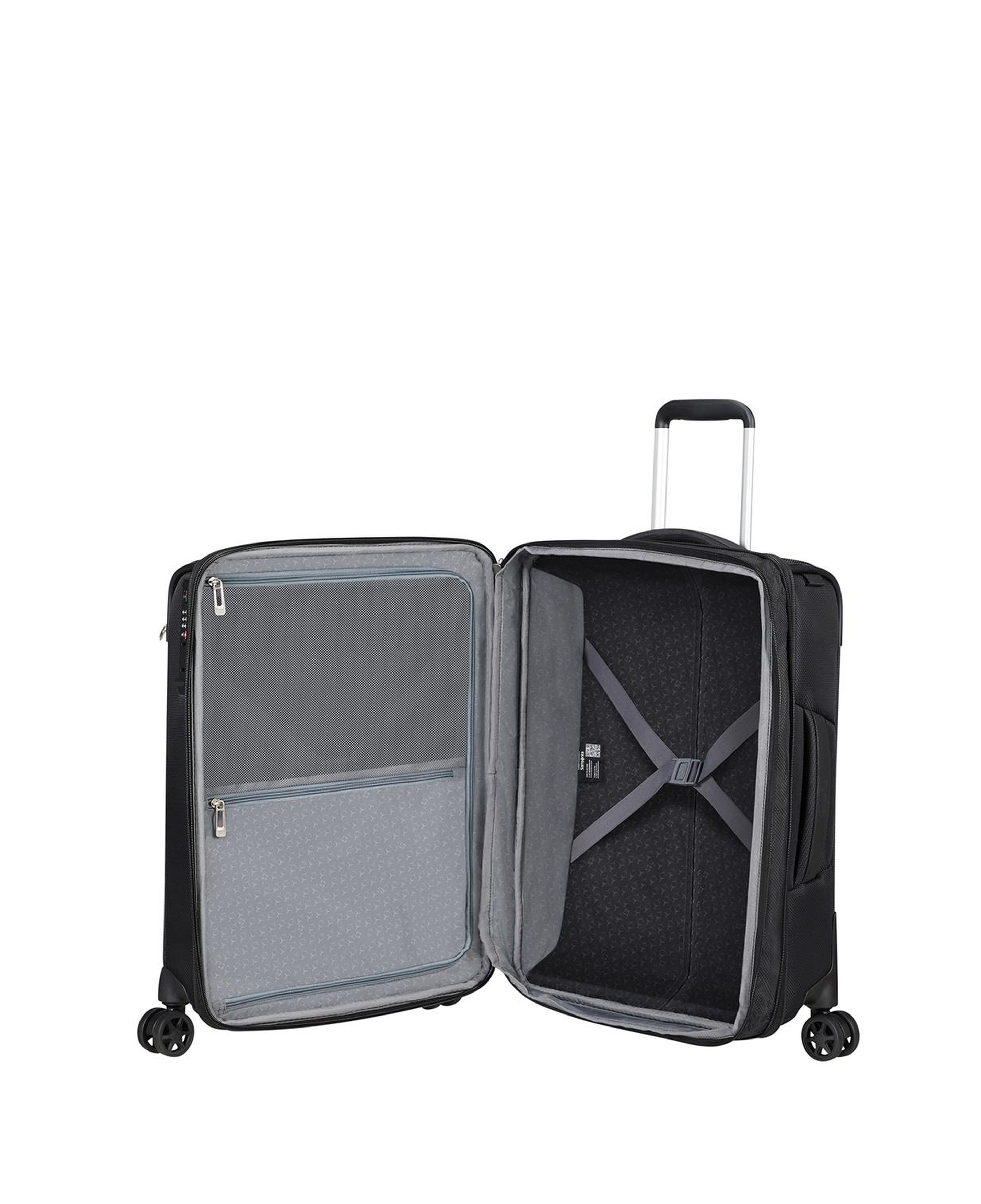 Samsonite Siyah Respark-Spinner - Körüklü 55/20 Kabin Boy Valiz