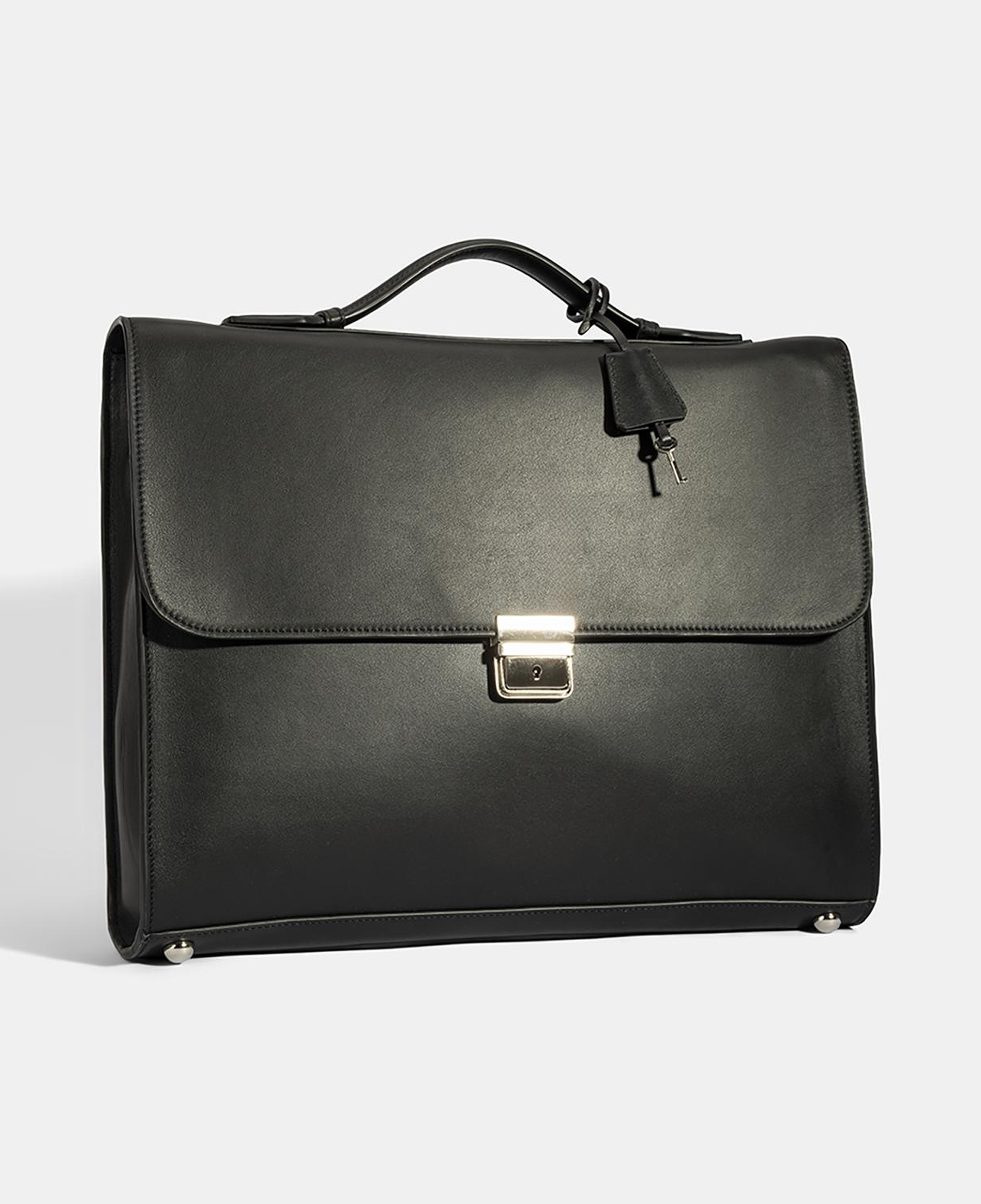 Erkek Siyah Deri Evrak Çantası