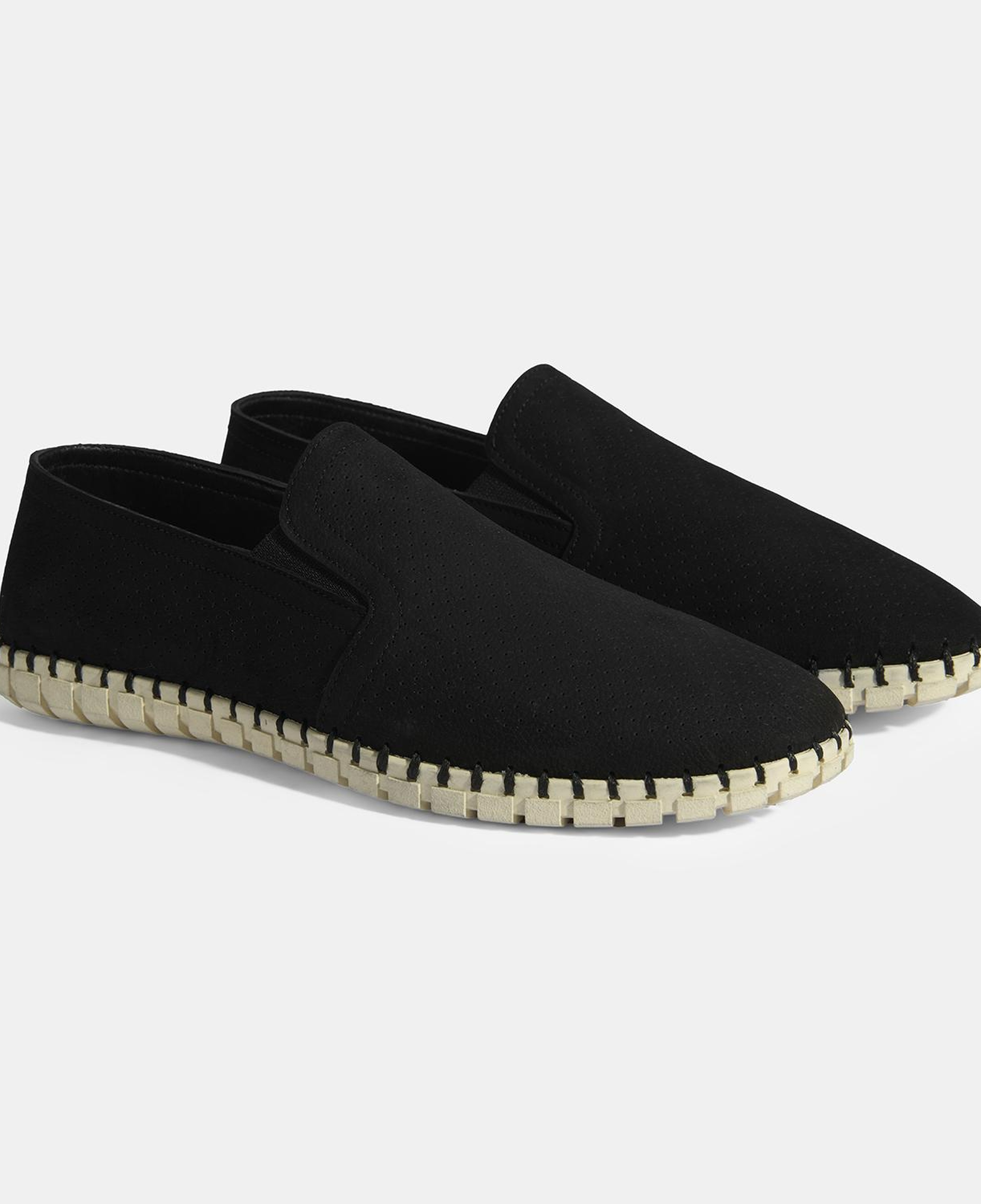 Dislina Siyah Erkek Deri Slip-On Günlük Ayakkabı