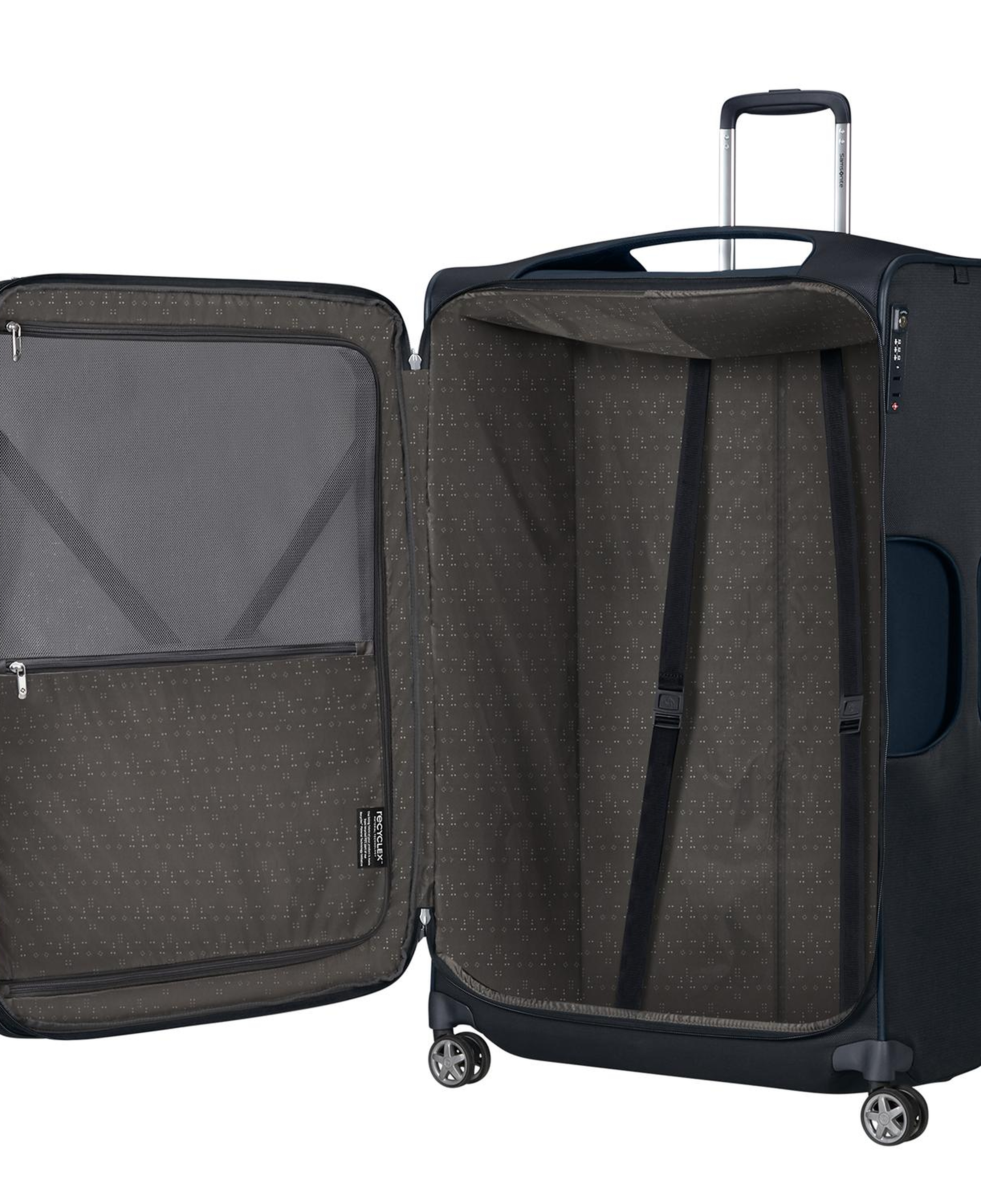 Samsonite Lacivert D'lite - 4 Tekerlekli Körüklü Jumbo Boy Valiz 83cm