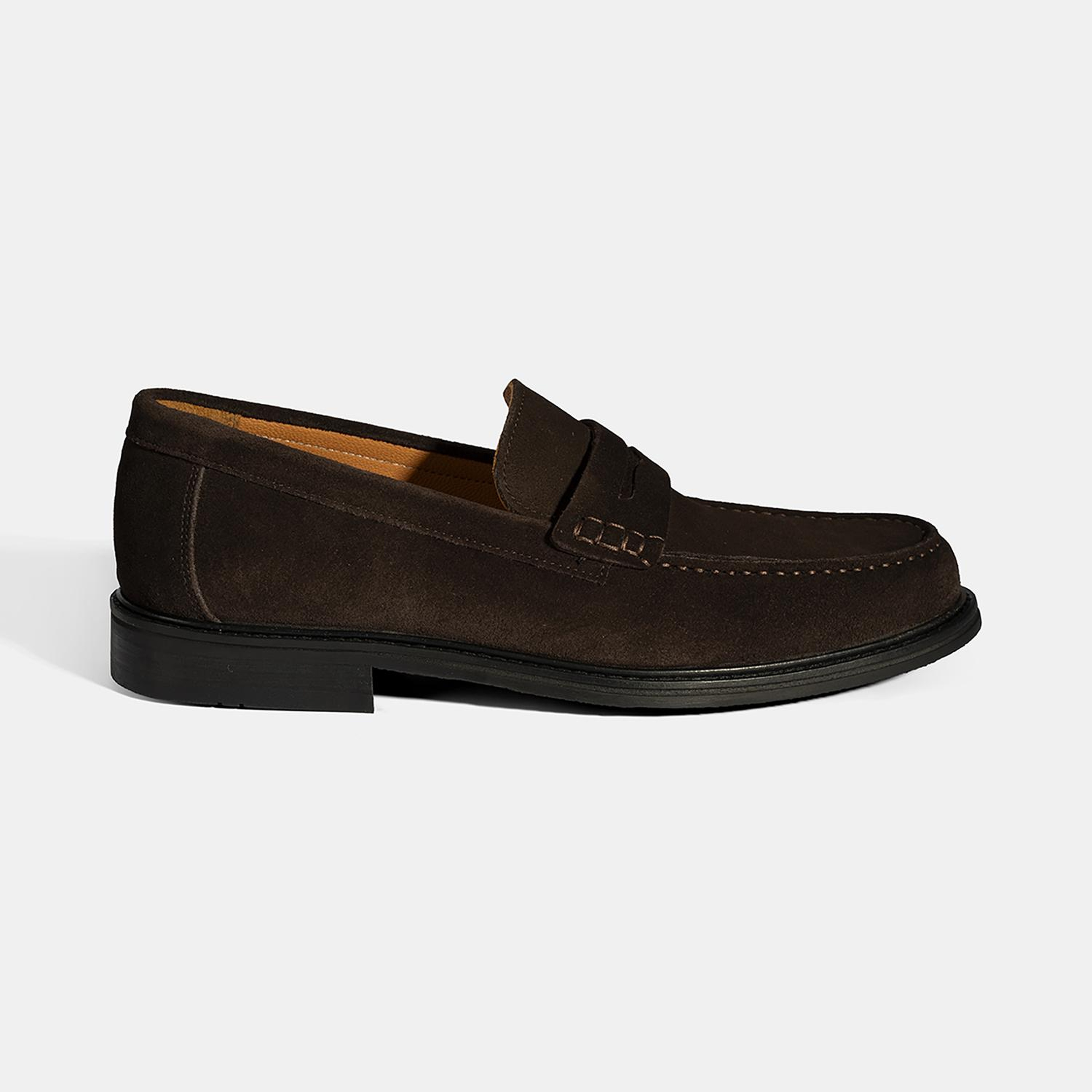 Erkek Kahve Süet Deri Loafer