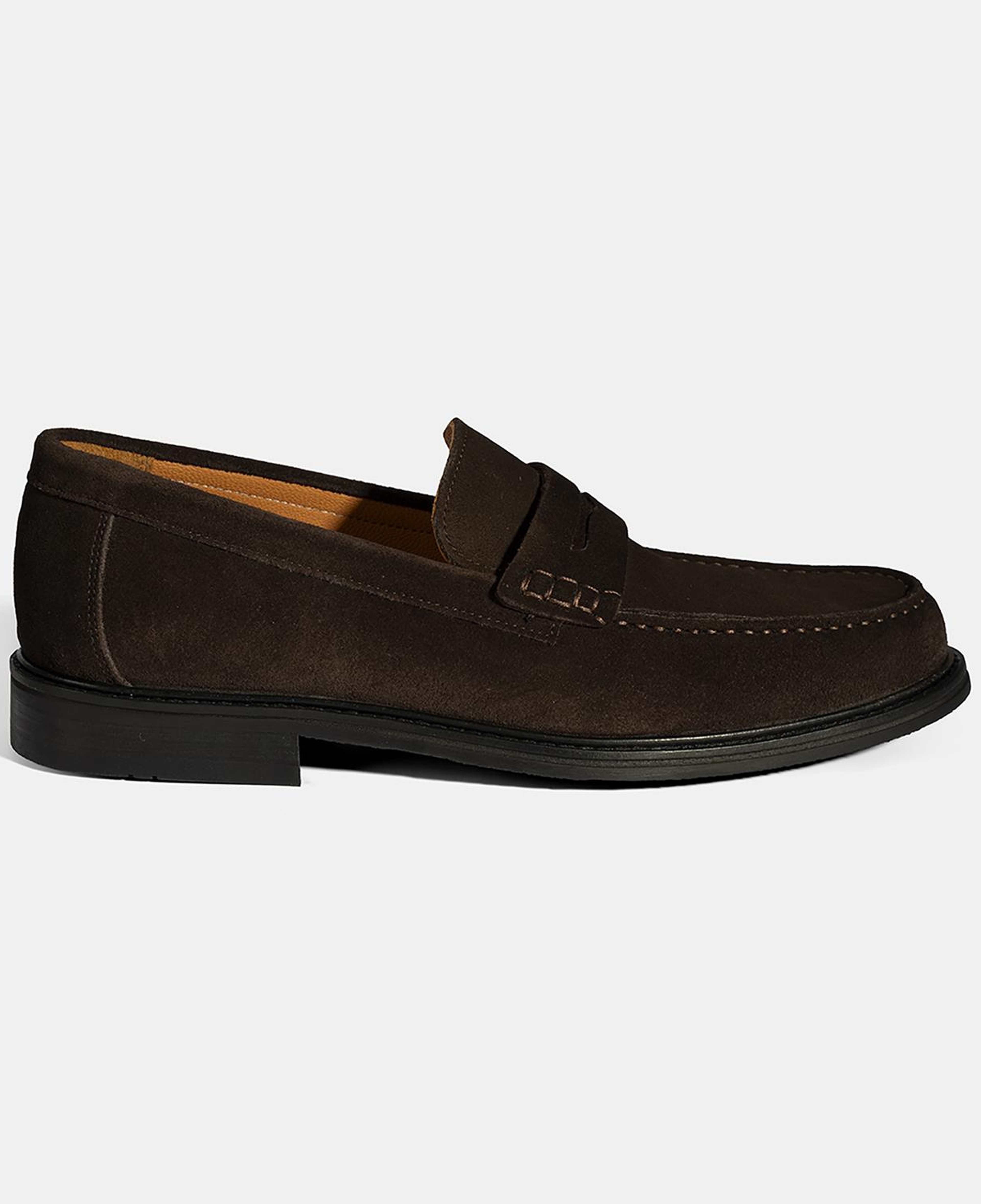Erkek Kahve Süet Deri Loafer
