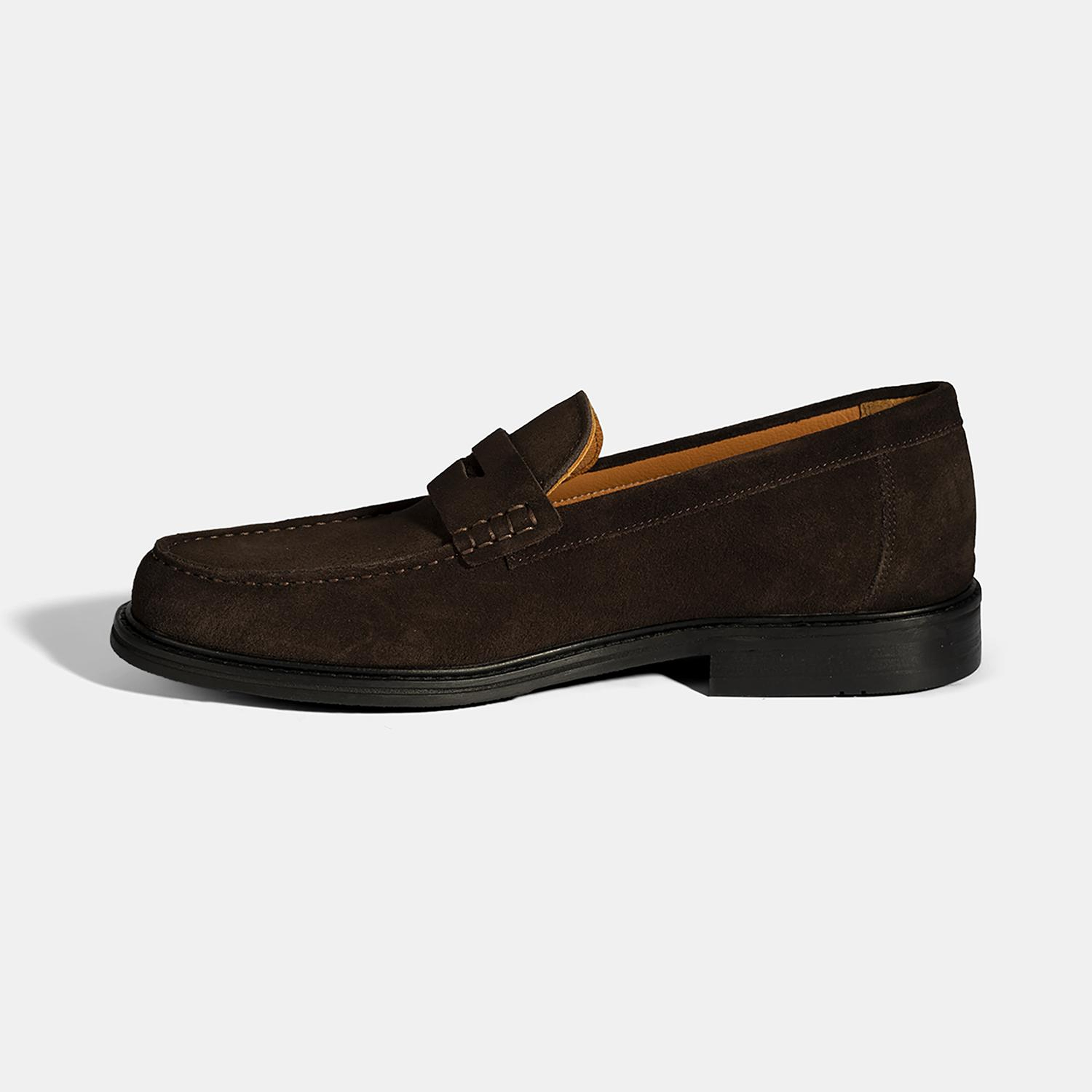 Erkek Kahve Süet Deri Loafer