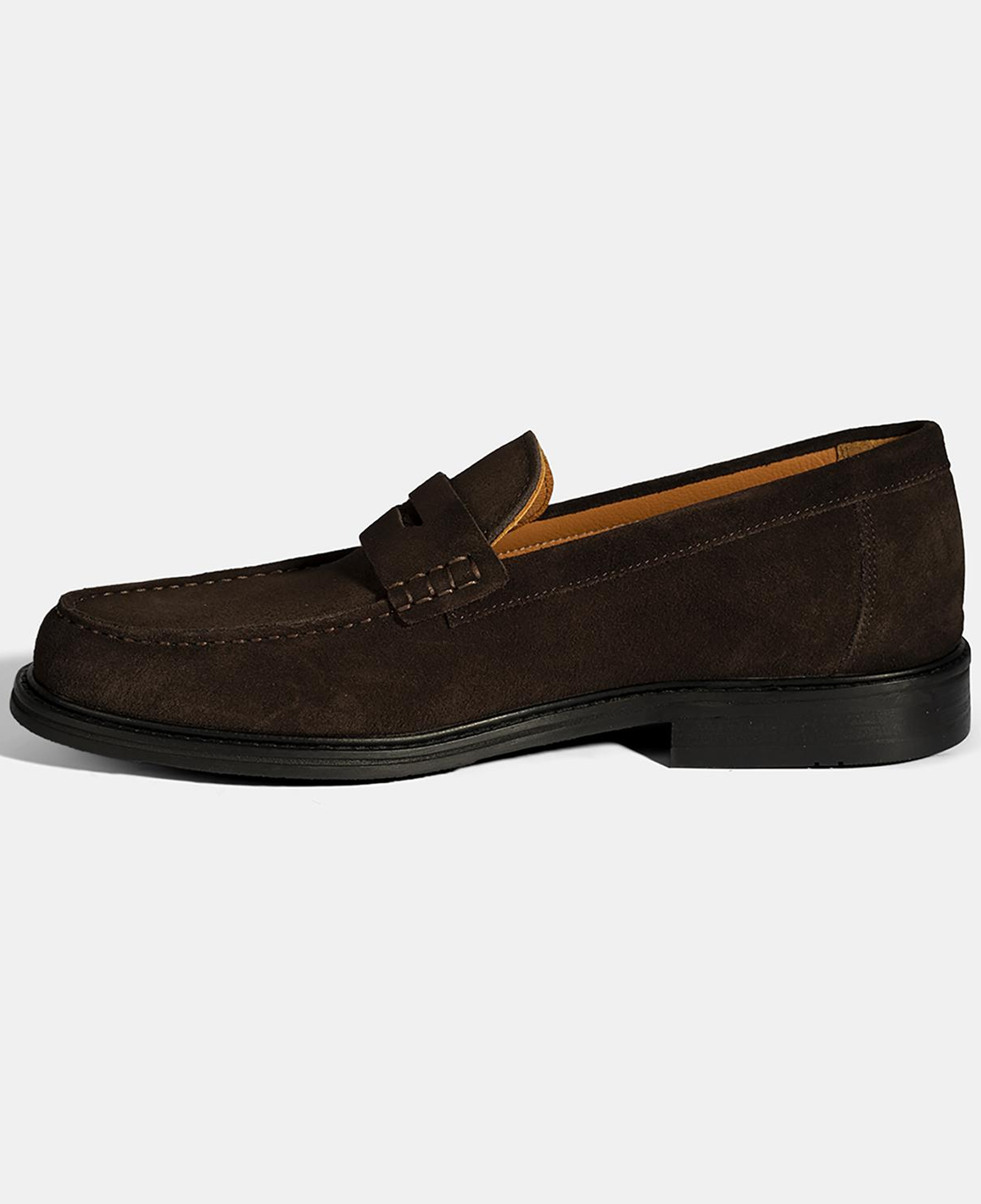 Erkek Kahve Süet Deri Loafer