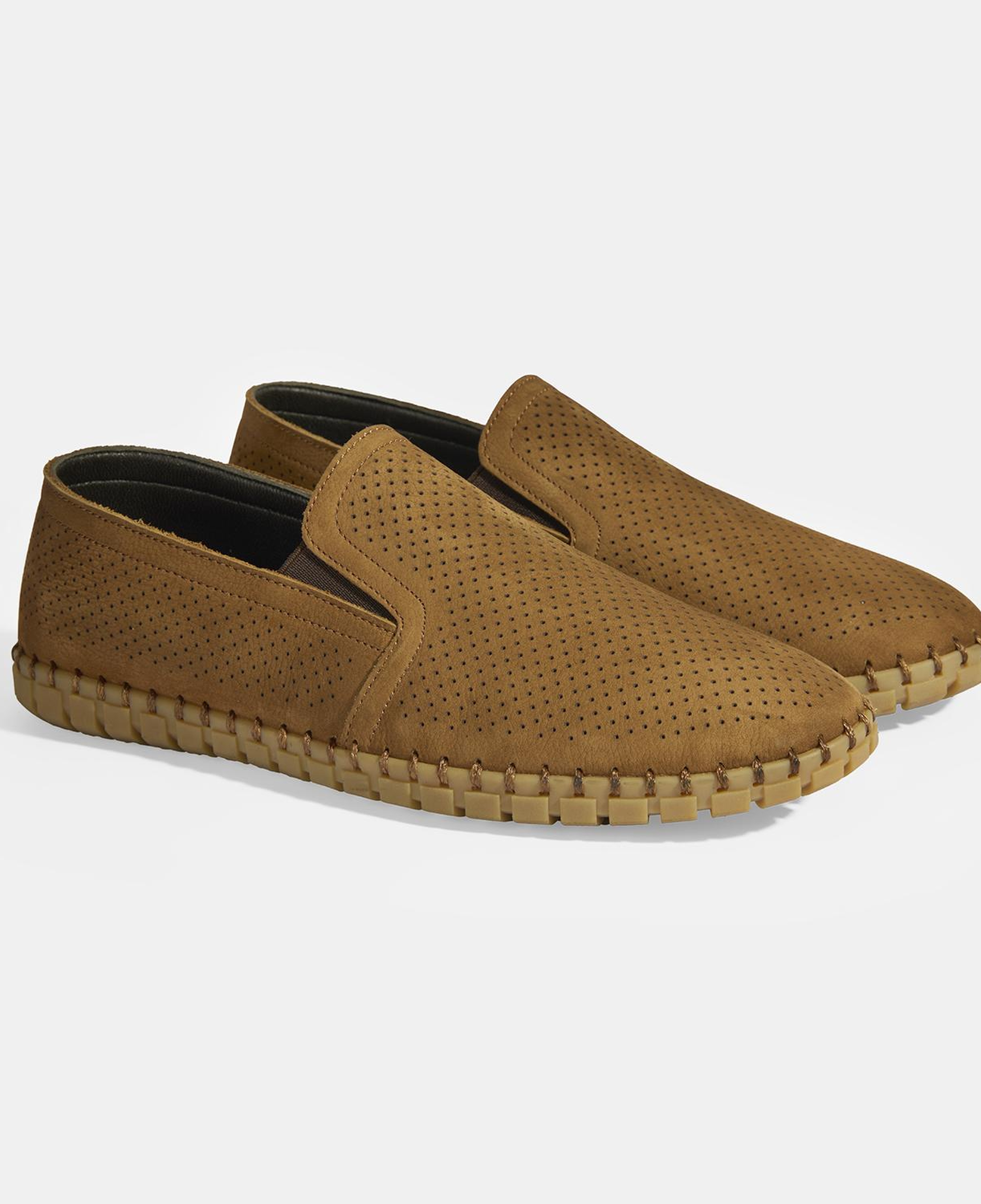 Dislina Taba Erkek Deri Slip-On Günlük Ayakkabı