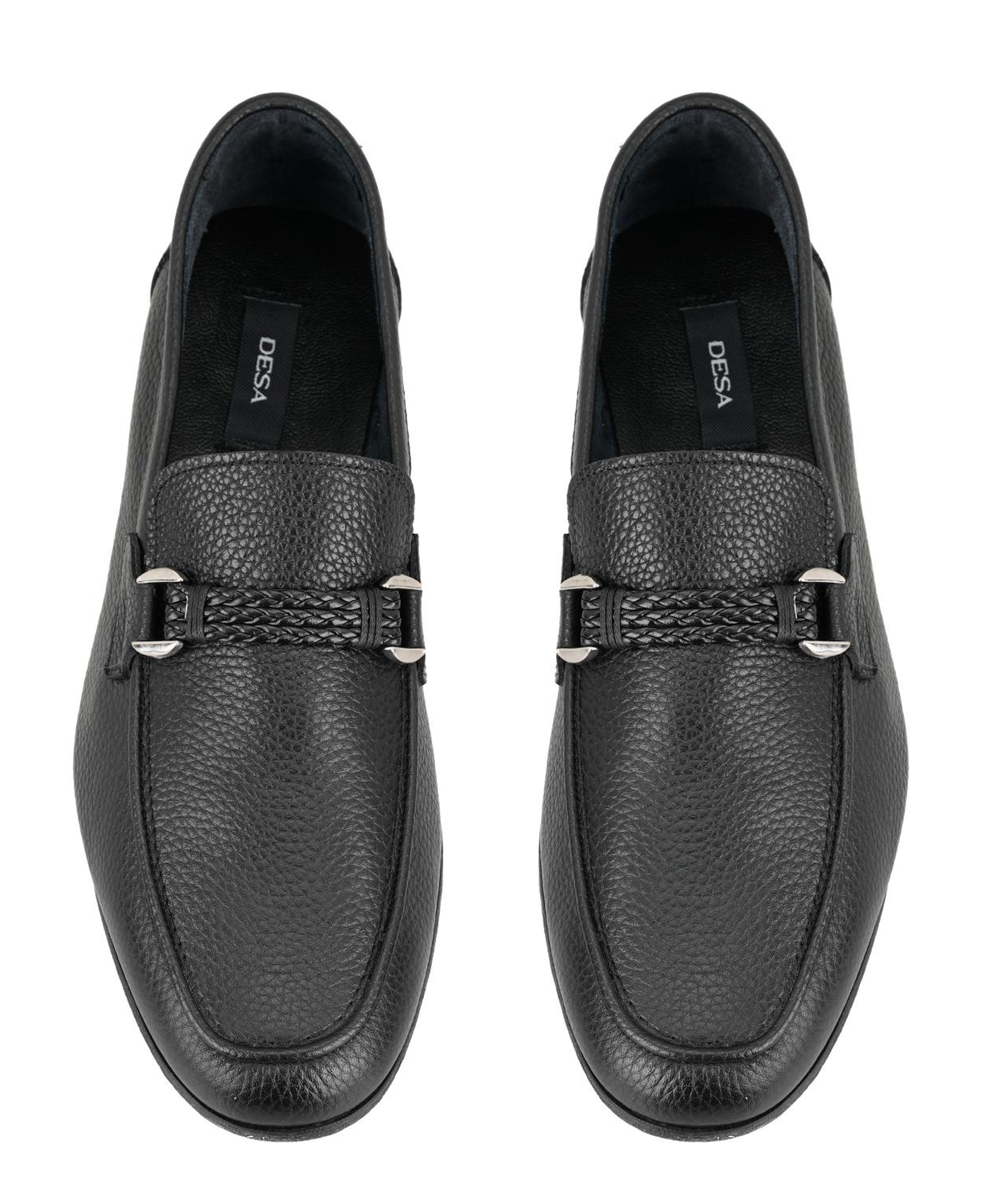 Drake Siyah Erkek Deri Loafer