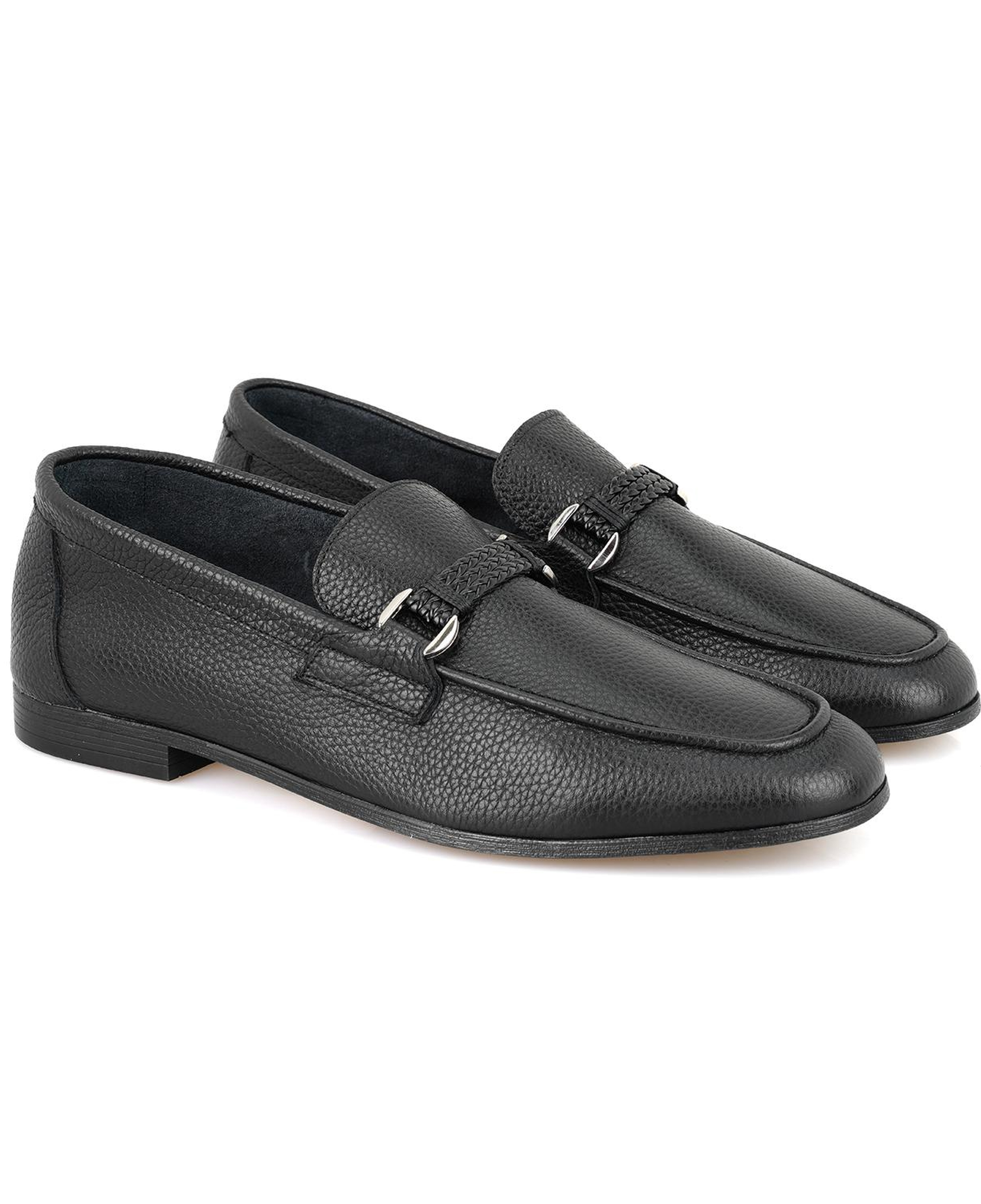 Drake Siyah Erkek Deri Loafer