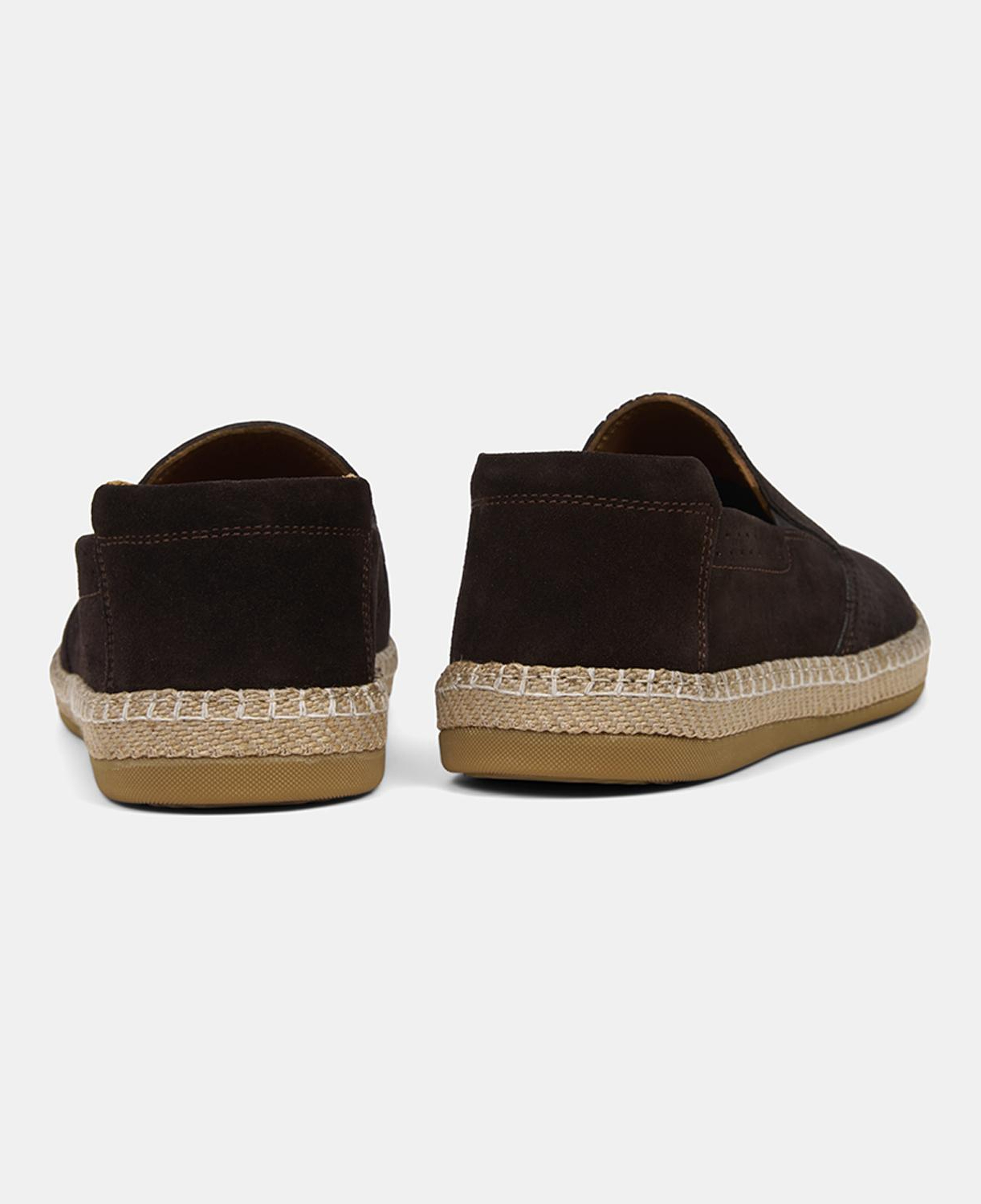 Erkek Kahve Perforeli Günlük Süet Deri Loafer