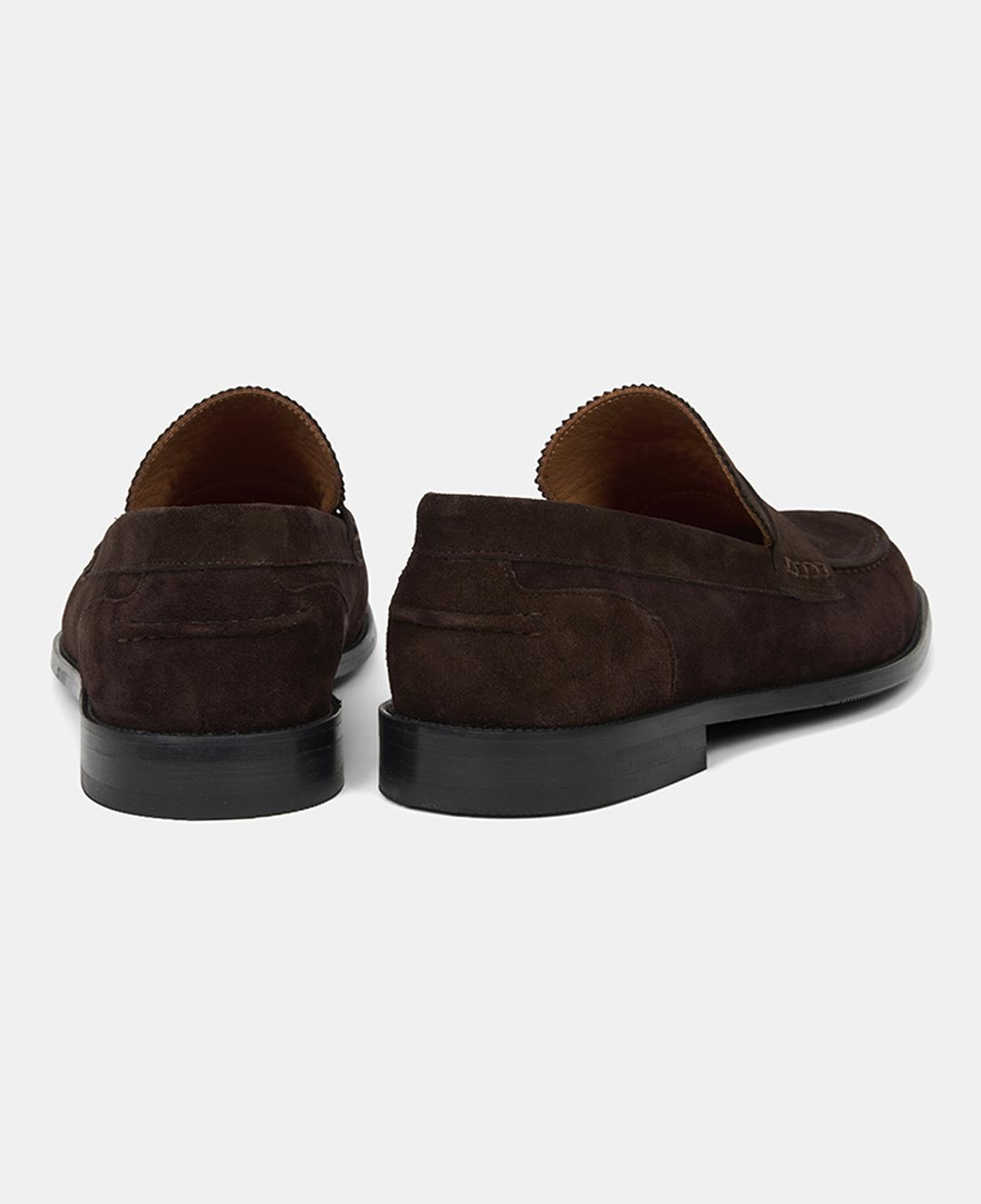 Erkek Acı Kahve Klasik Süet Deri Loafer