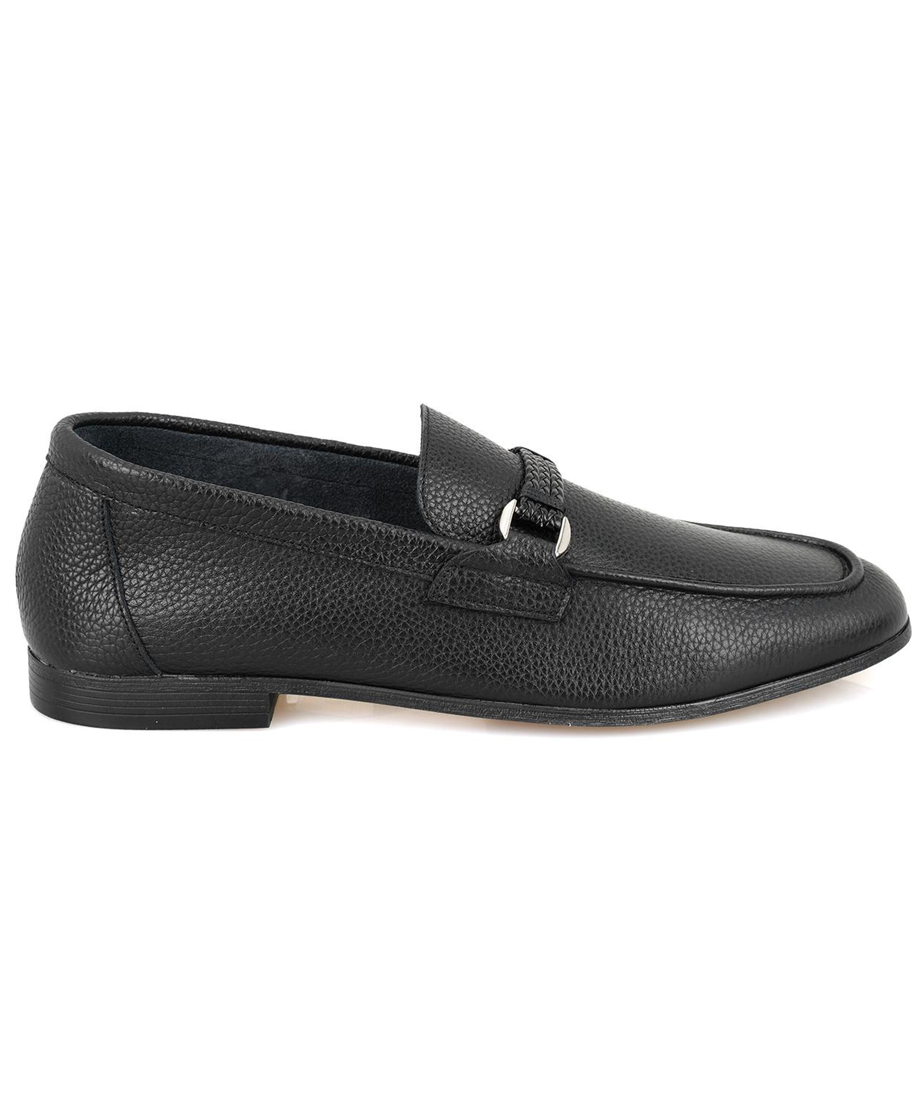 Drake Siyah Erkek Deri Loafer