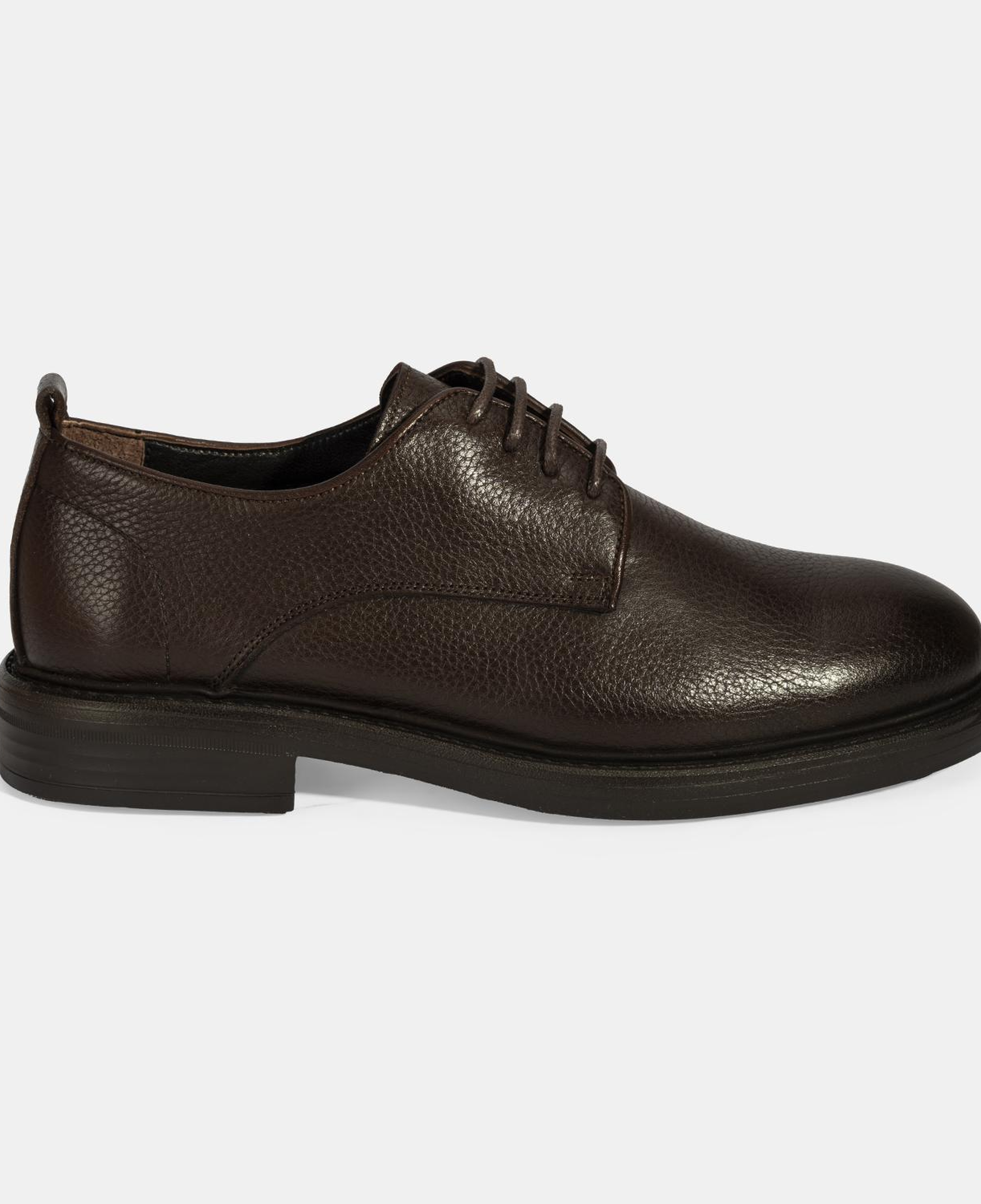 Erkek Kahve Bağcıklı Günlük Deri Ayakkabı