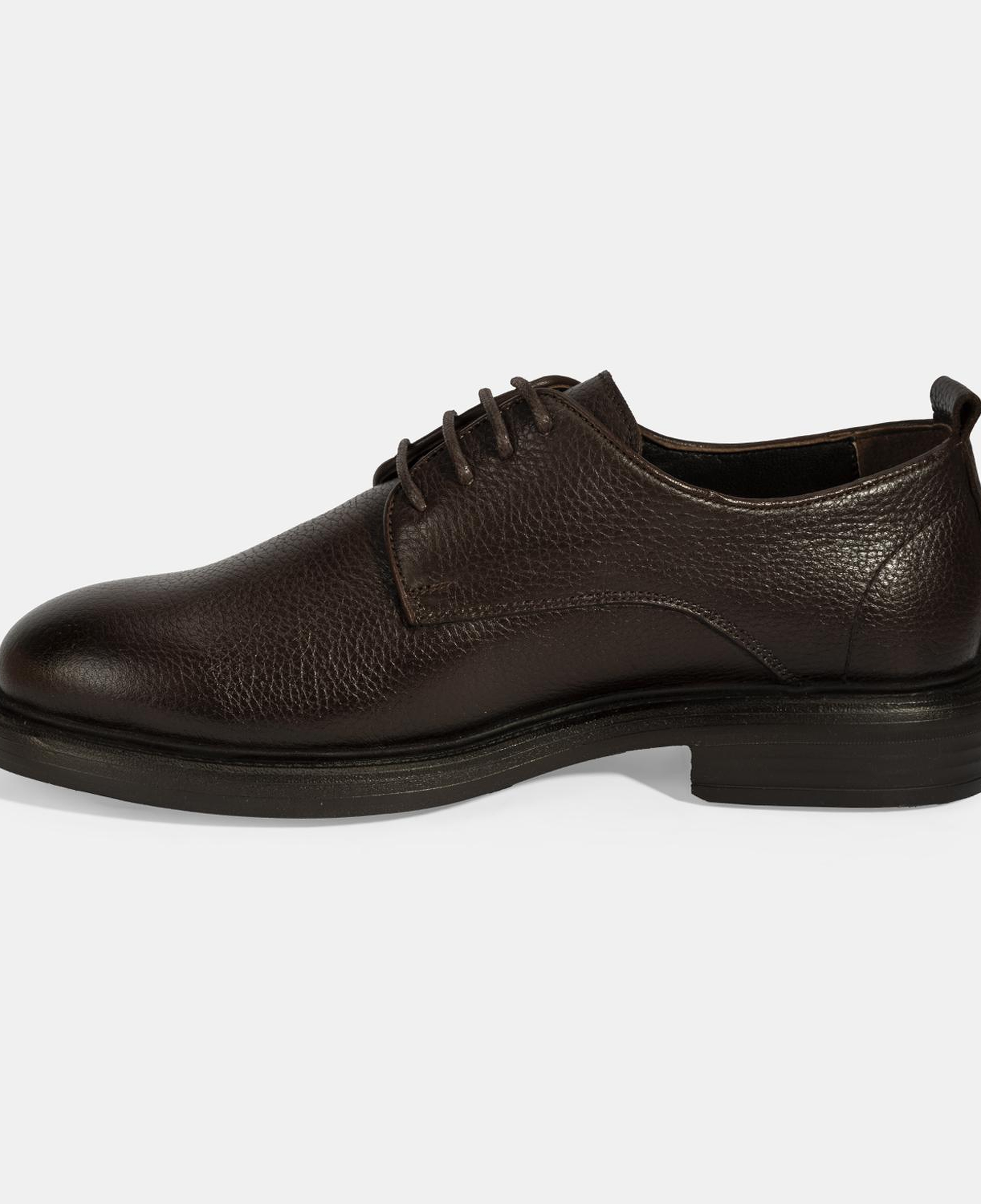 Erkek Kahve Bağcıklı Günlük Deri Ayakkabı