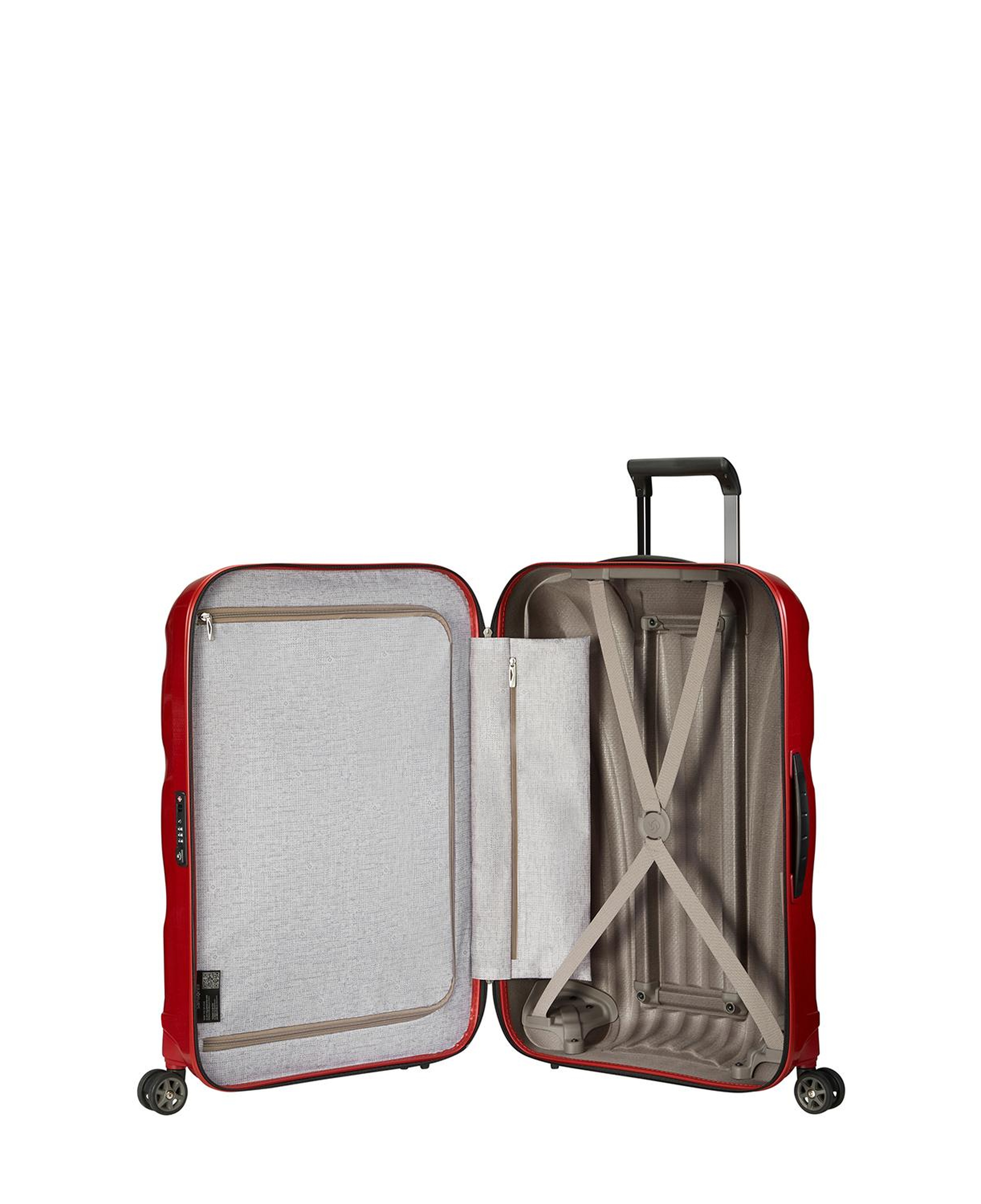 Samsonite Kırmızı C-Lite - Spinner Kırmızı 4 Tekerlekli Orta Boy Valiz 69cm