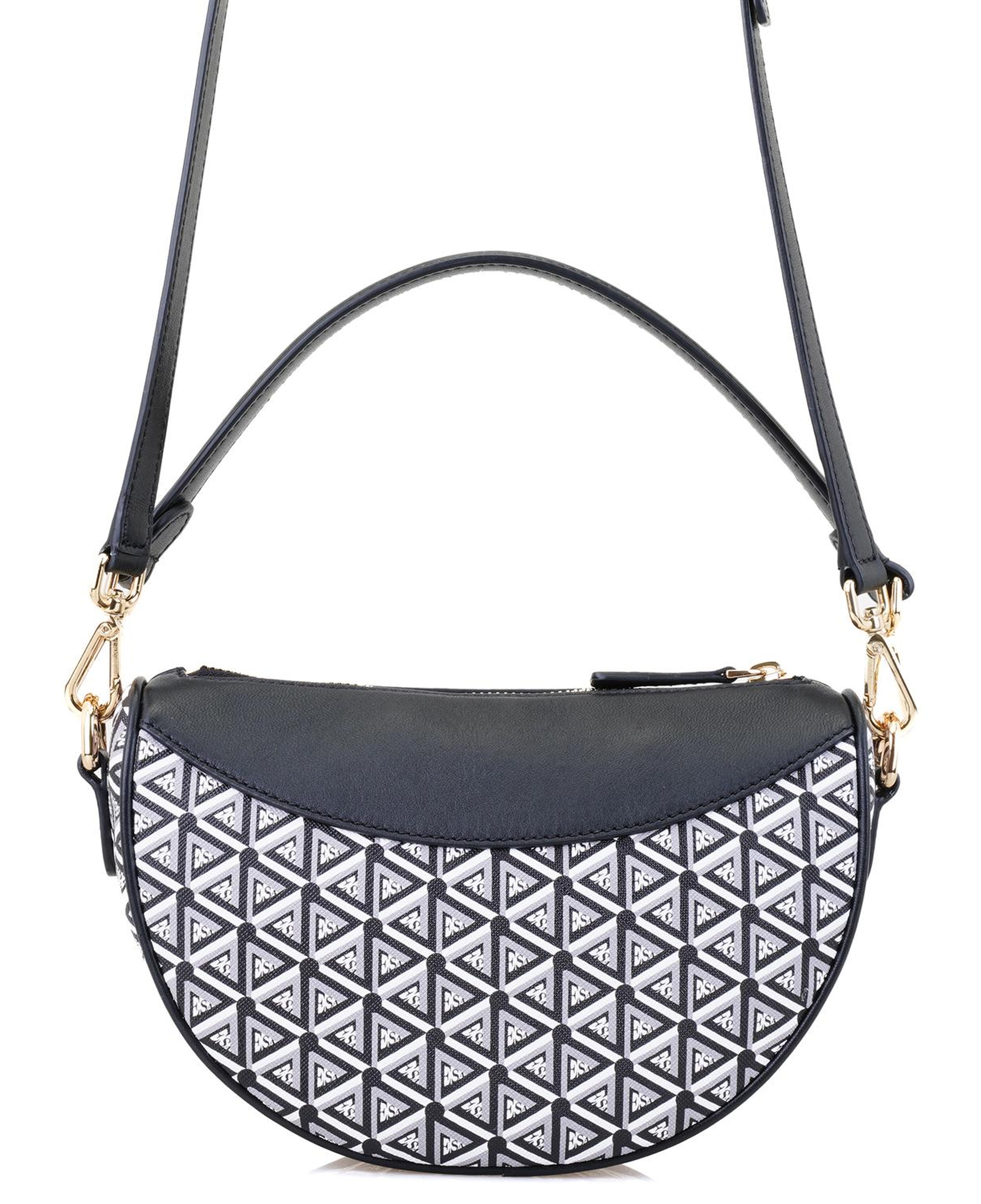 Aciano Siyah Kadın Monogram Omuz Çantası