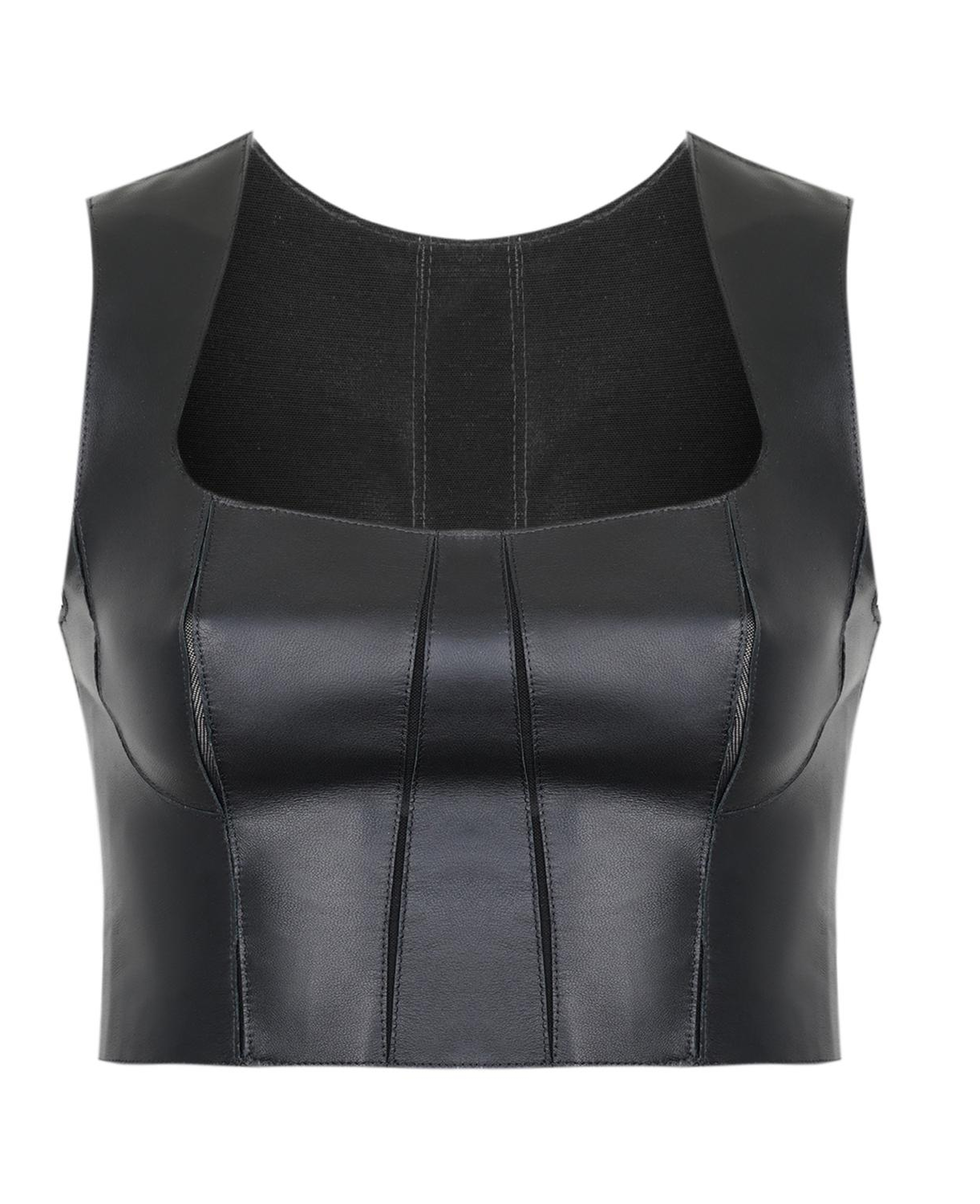 Lissandra Siyah Kadın Deri Büstiyer