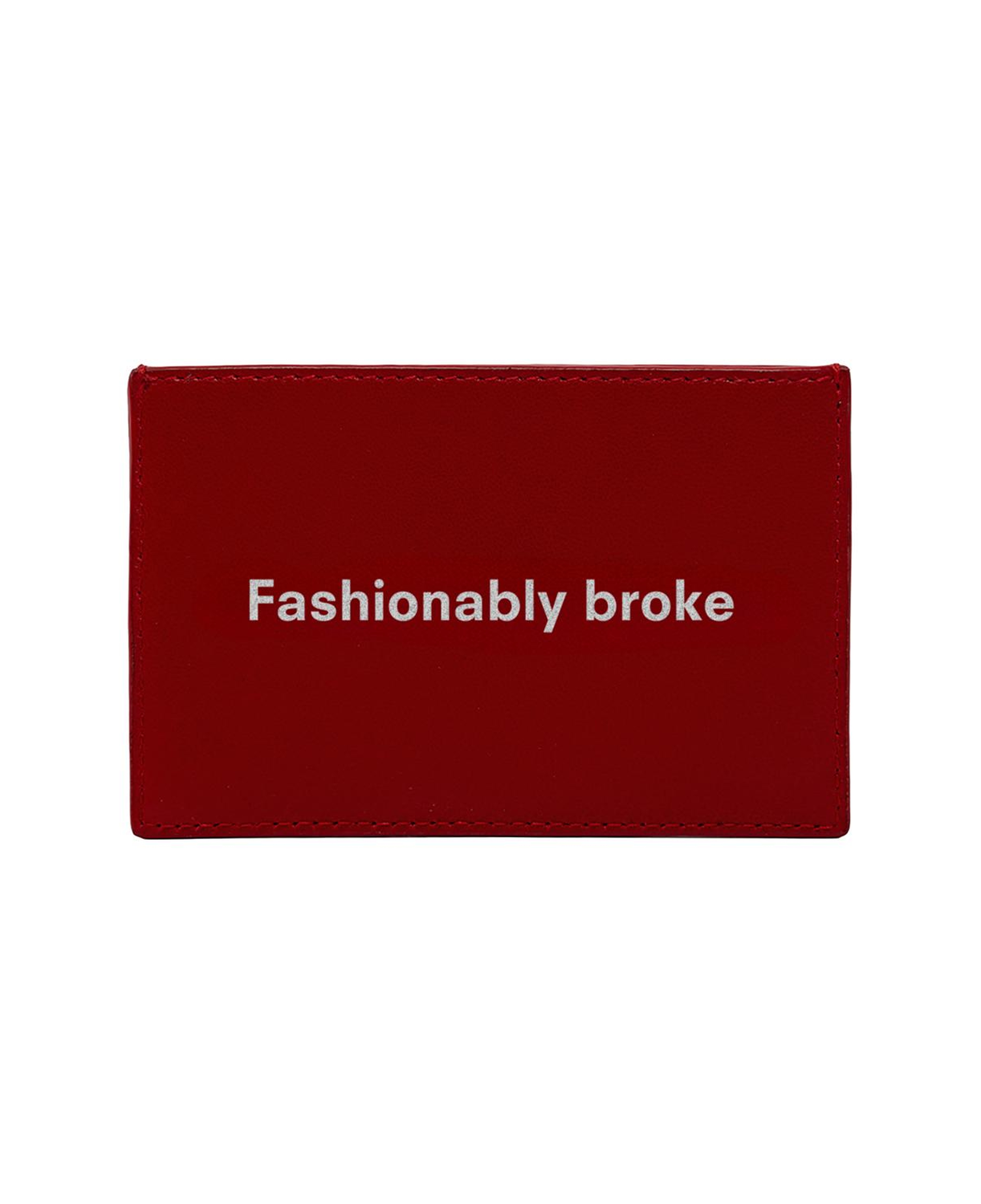 Fashionably Broke KeinxDesa Kırmızı Deri Kartlık