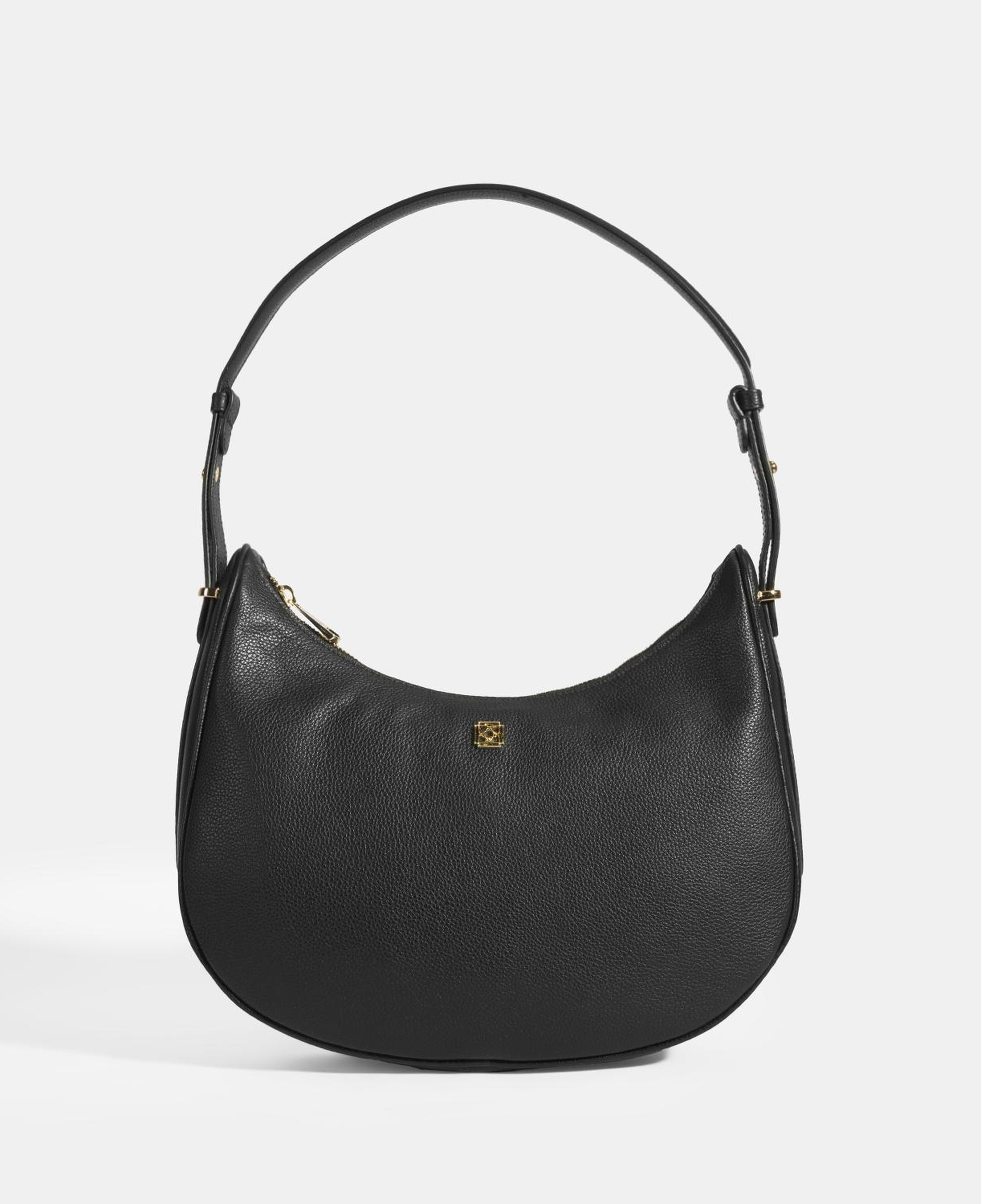 Kadın Siyah Deri Omuz Çantası