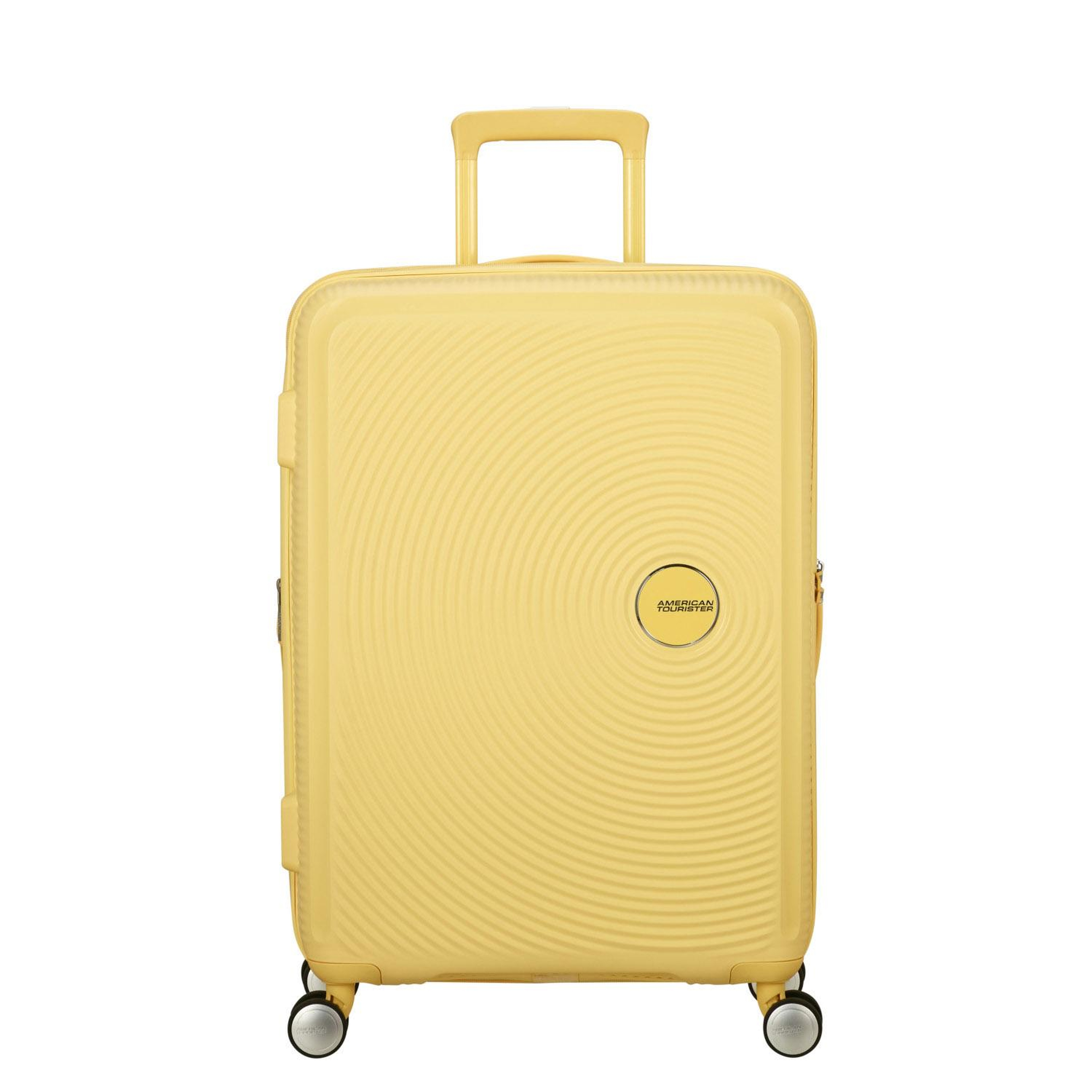 American Tourister Sarı Soundbox - Körüklü 67 cm Orta Boy Sert Valiz