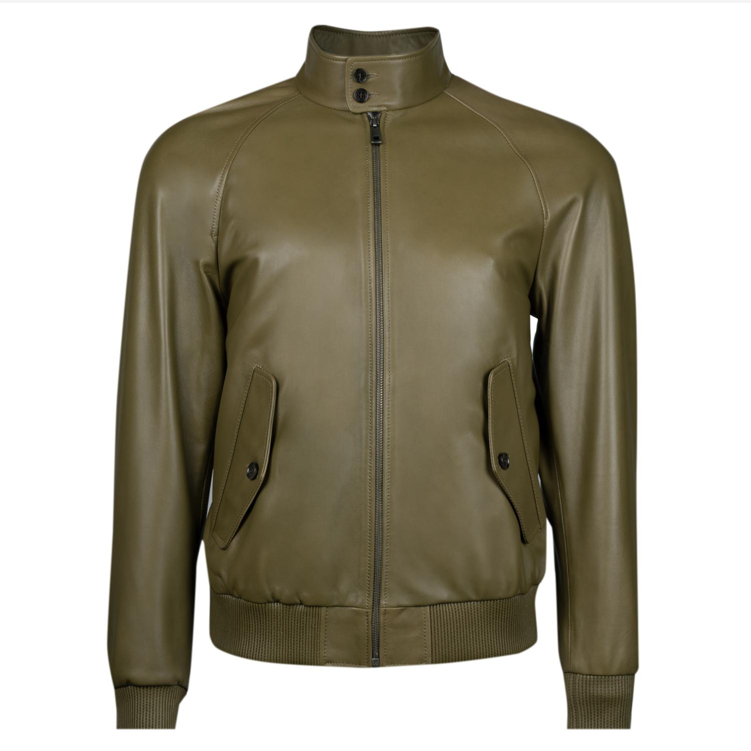 Akando Haki Erkek Bomber Deri Ceket